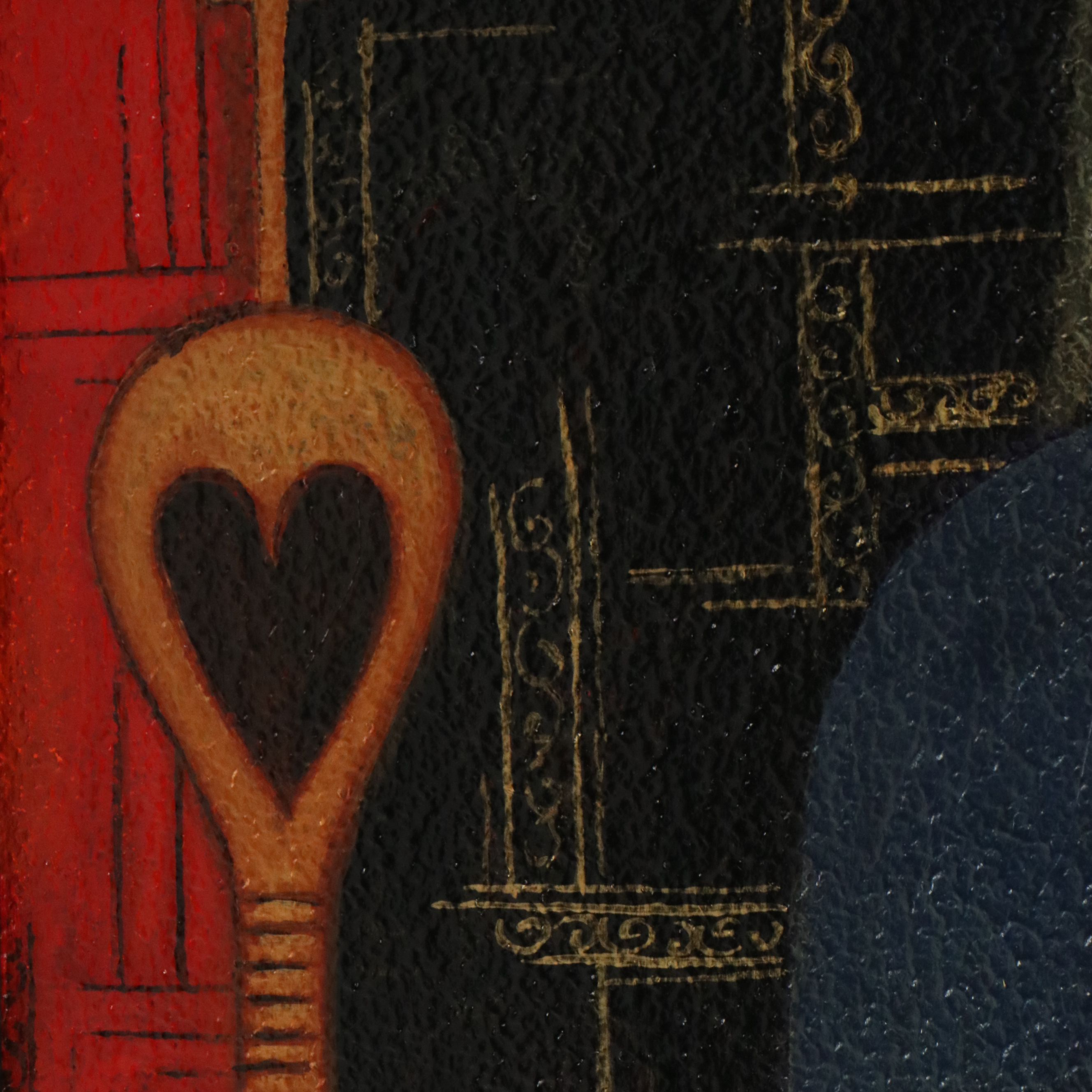 Vibha Singh Pichwai Style Acrylic Painting "Duality," 2013