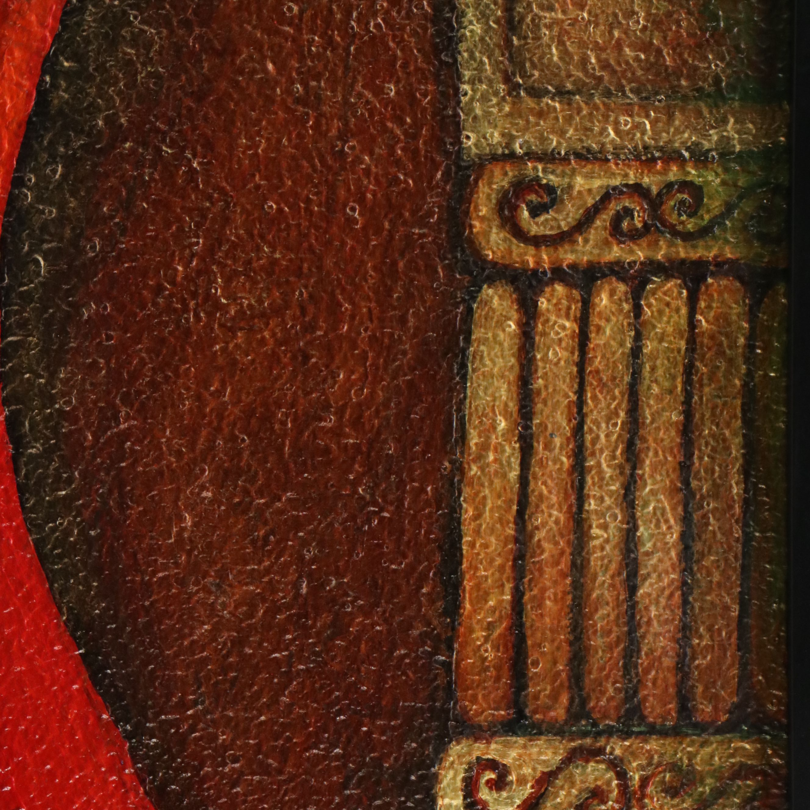 Vibha Singh Pichwai Style Acrylic Painting "Duality," 2013