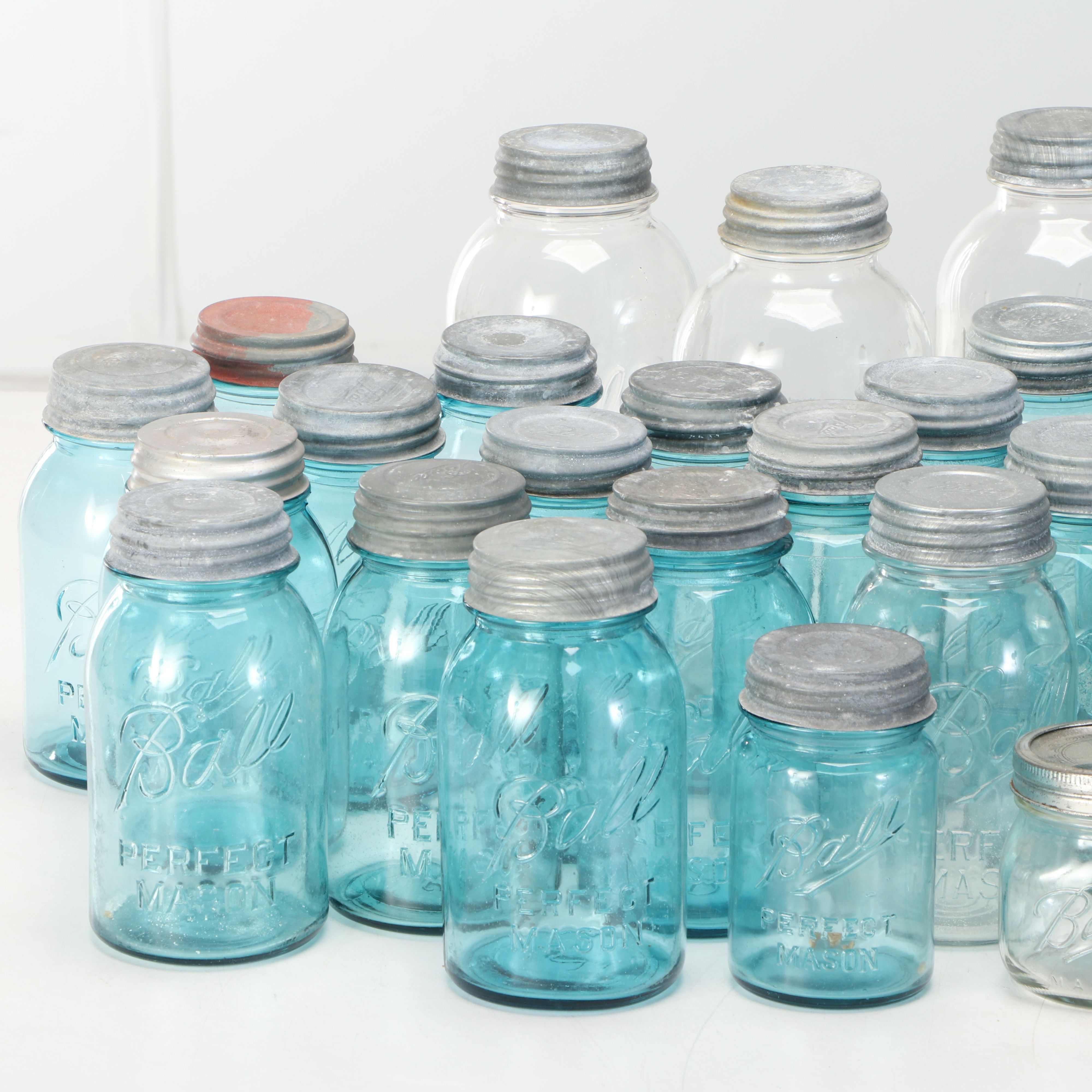 Ball Blue "Perfect Mason" and More Glass Canning Jars, ca. 1910-2000s