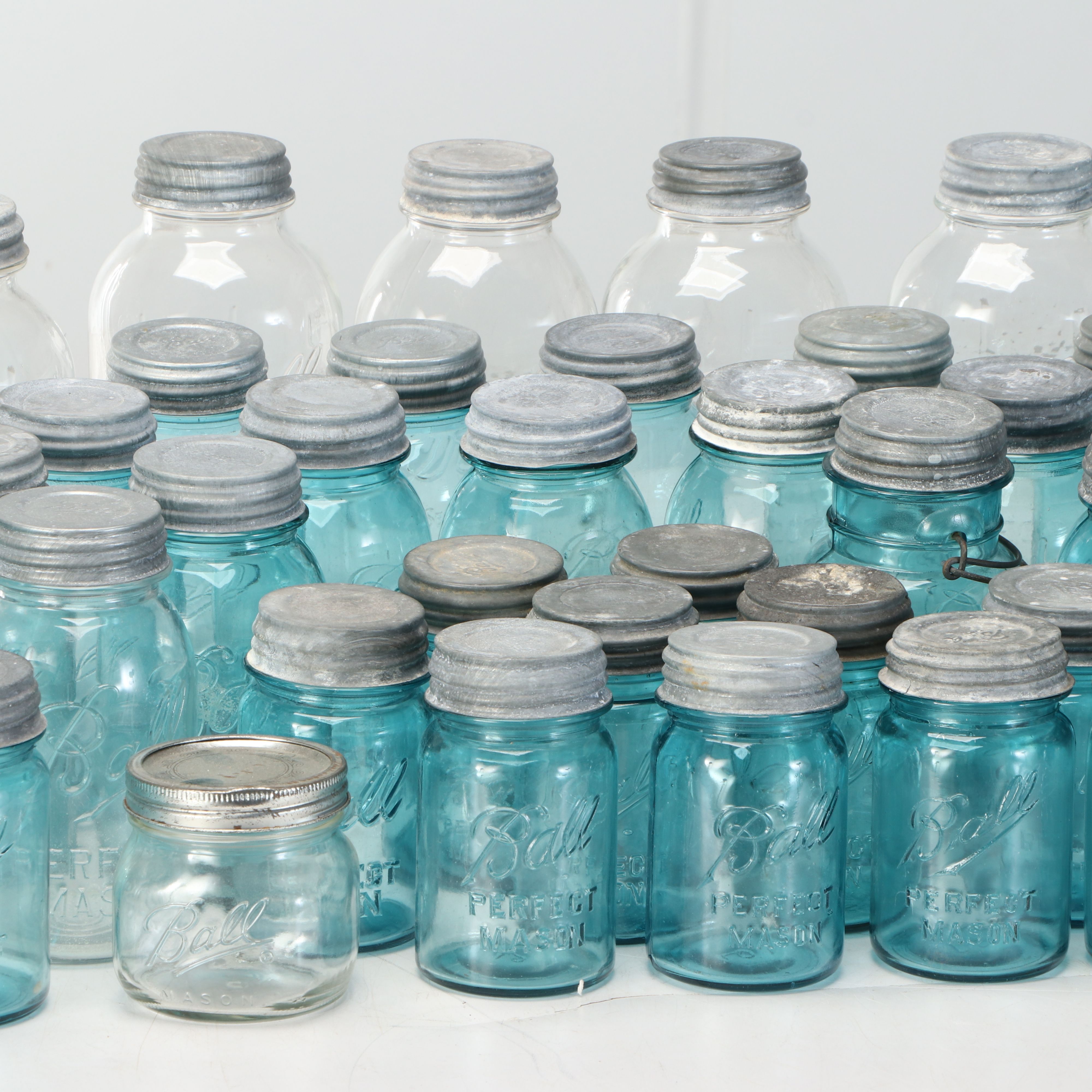 Ball Blue "Perfect Mason" and More Glass Canning Jars, ca. 1910-2000s