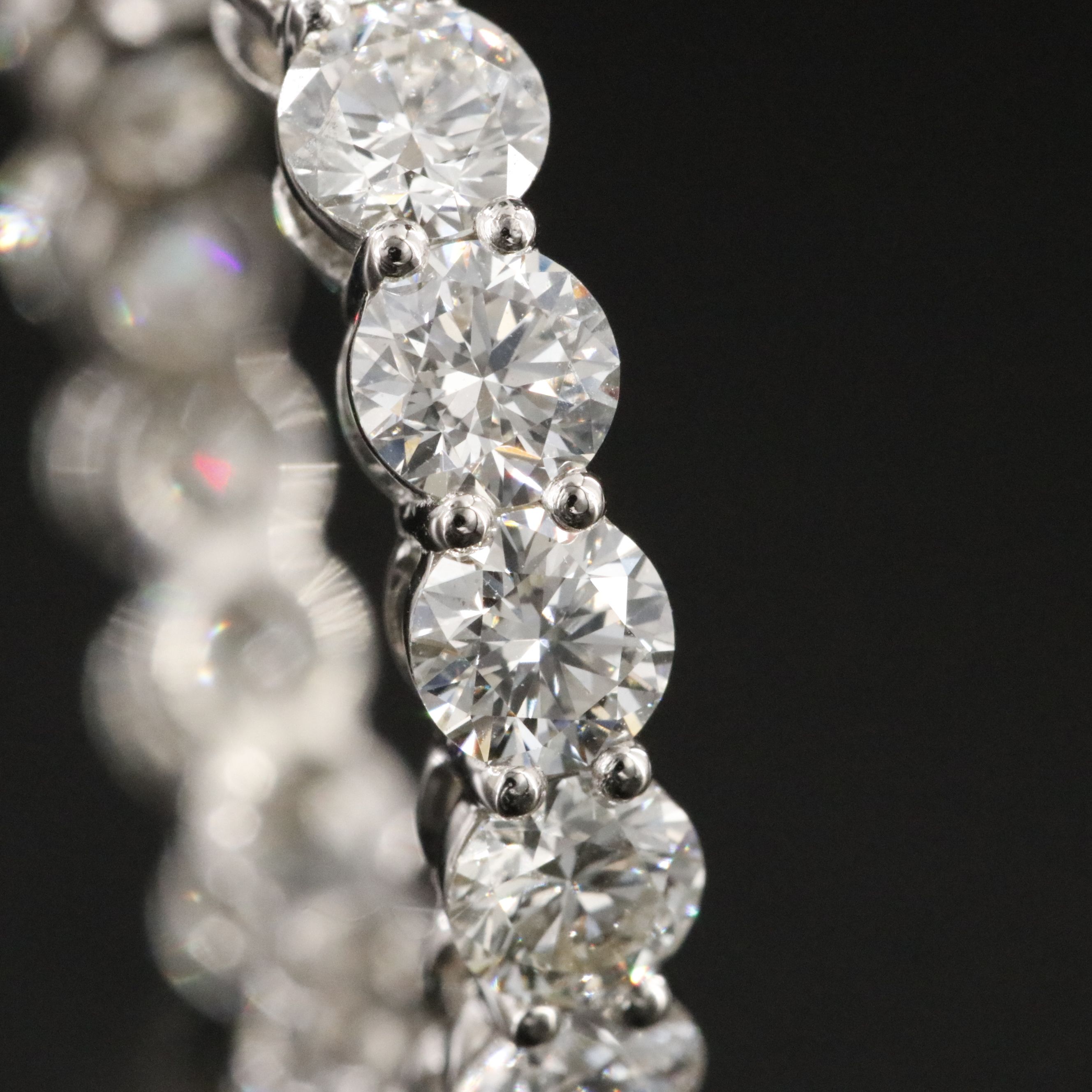 Platinum 3.86 CTW Diamond Eternity Band with GIA Report