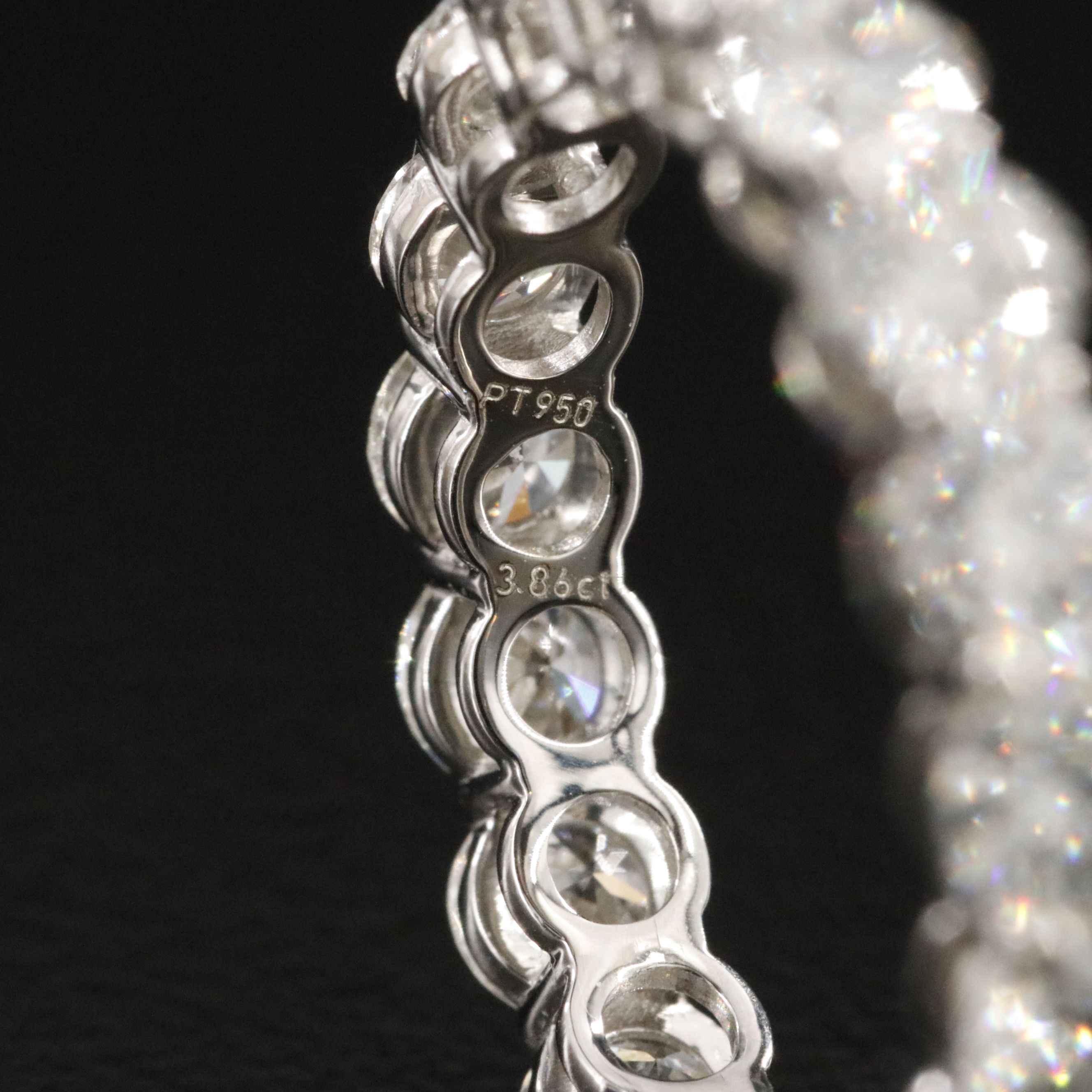 Platinum 3.86 CTW Diamond Eternity Band with GIA Report