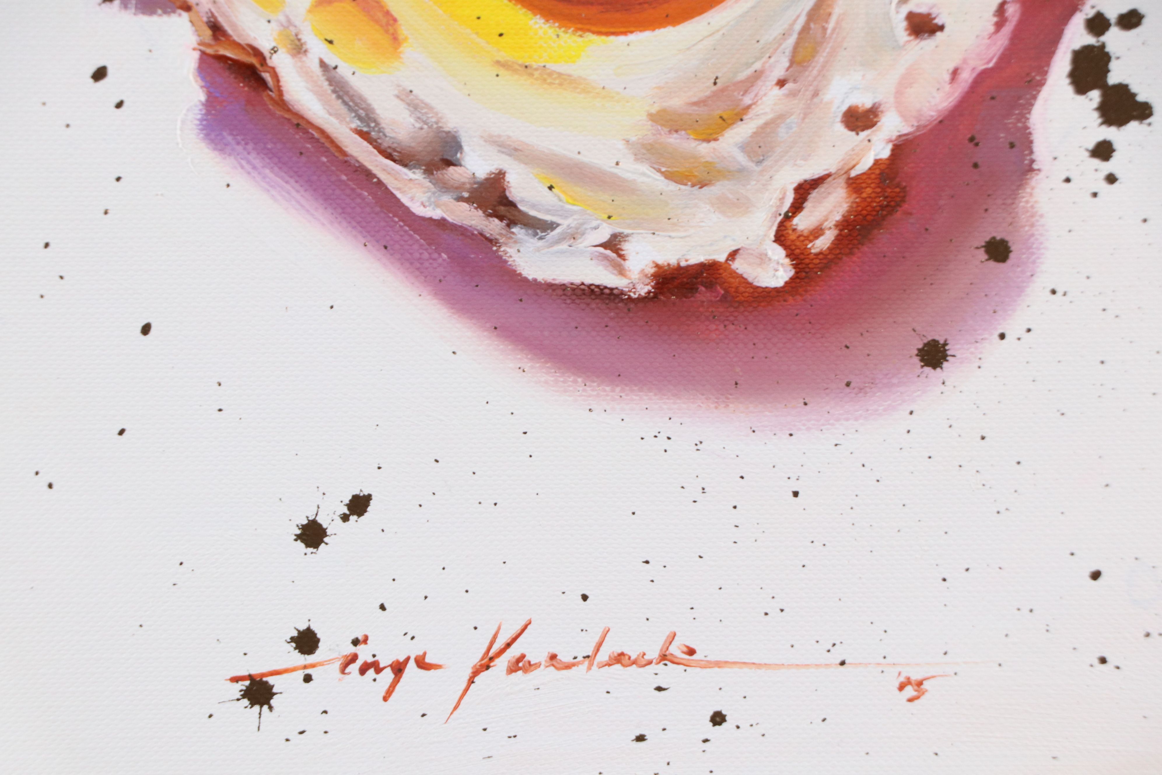 Inga Kovalenko Watercolor Painting of Fried Egg, 2025