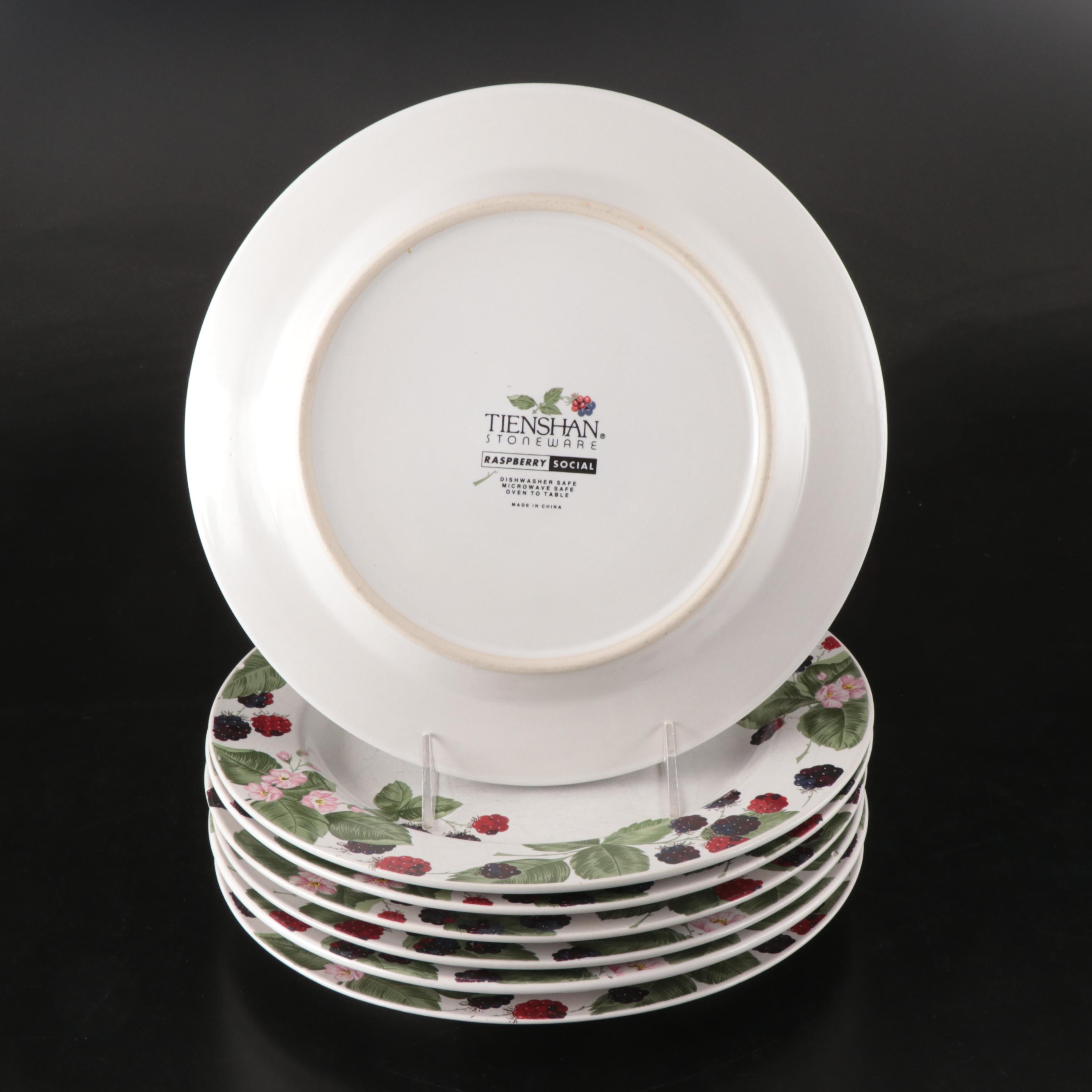 Tienshan "Raspberry Social" Stoneware Tableware