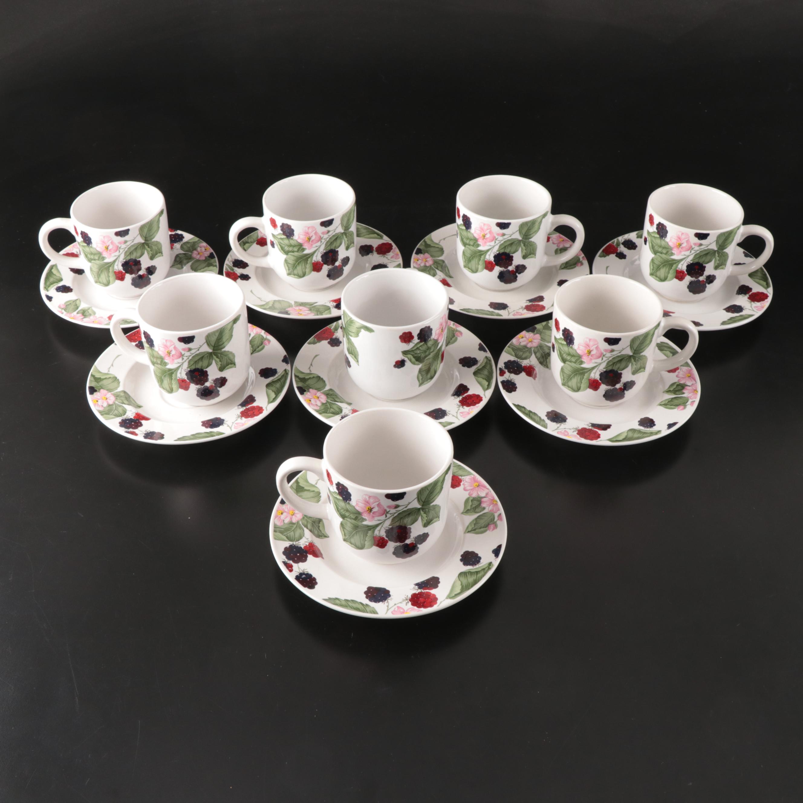 Tienshan "Raspberry Social" Stoneware Tableware