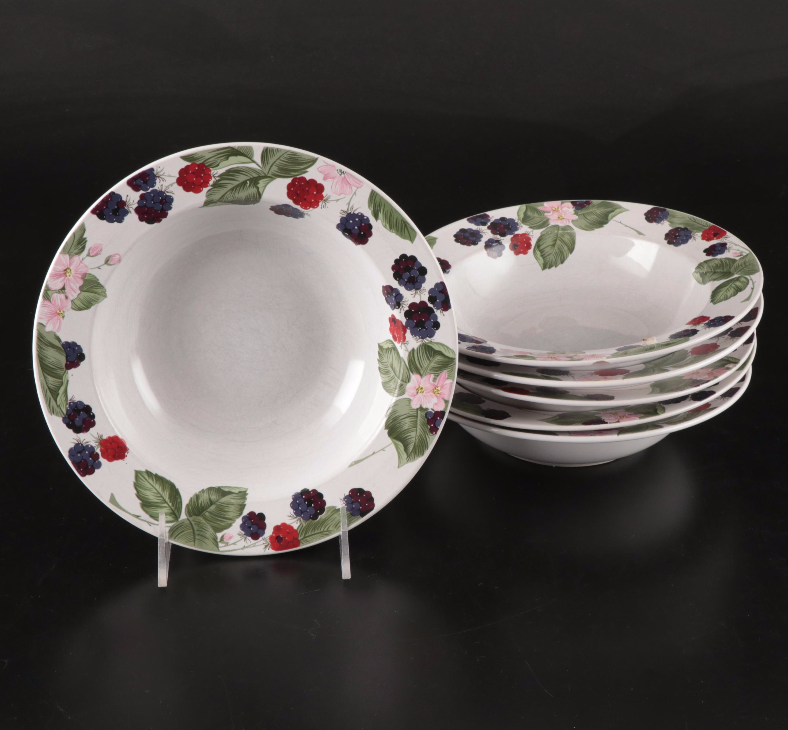 Tienshan "Raspberry Social" Stoneware Tableware