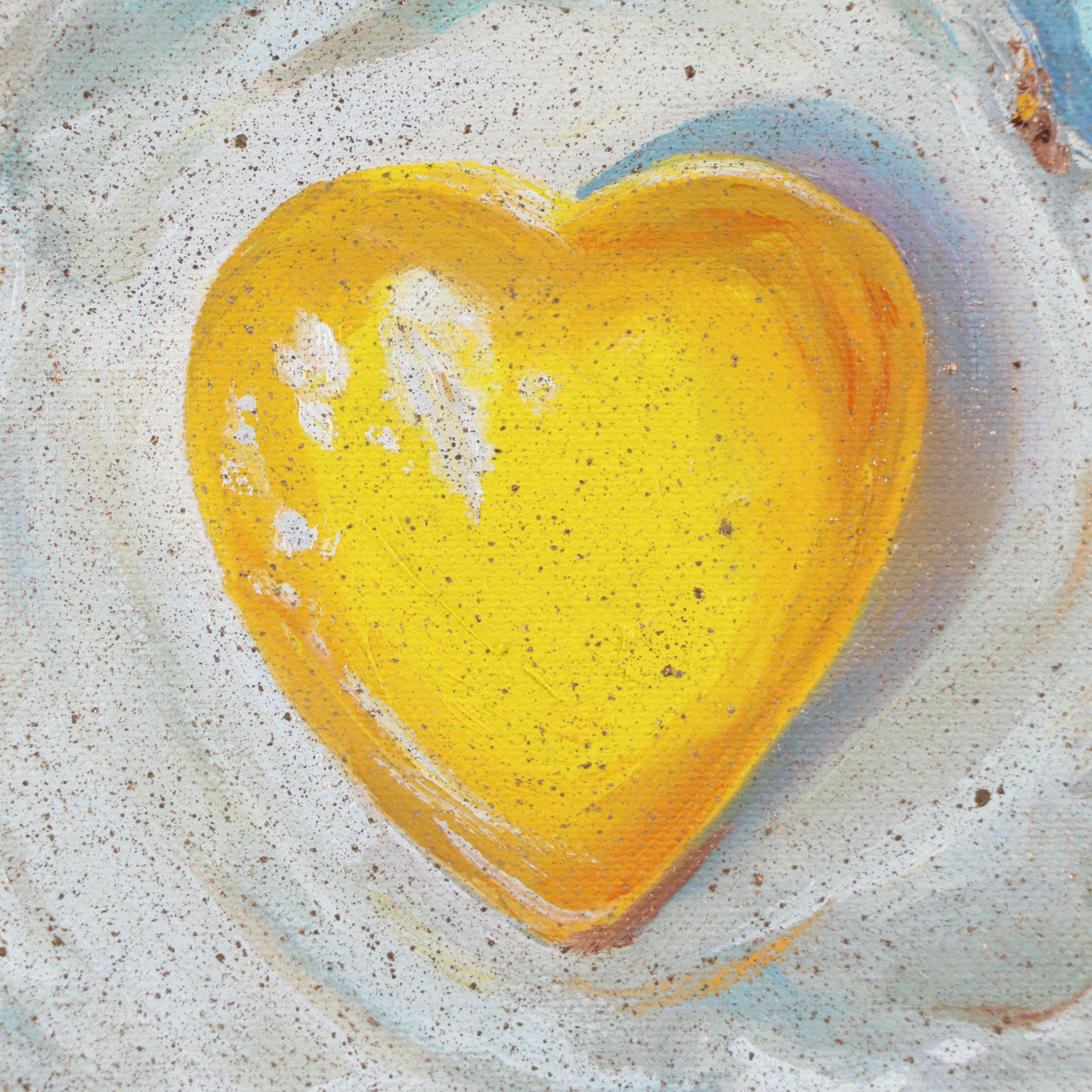 Inga Kovalenko Watercolor Painting of Egg with Heart-Shaped Yolk, 2025