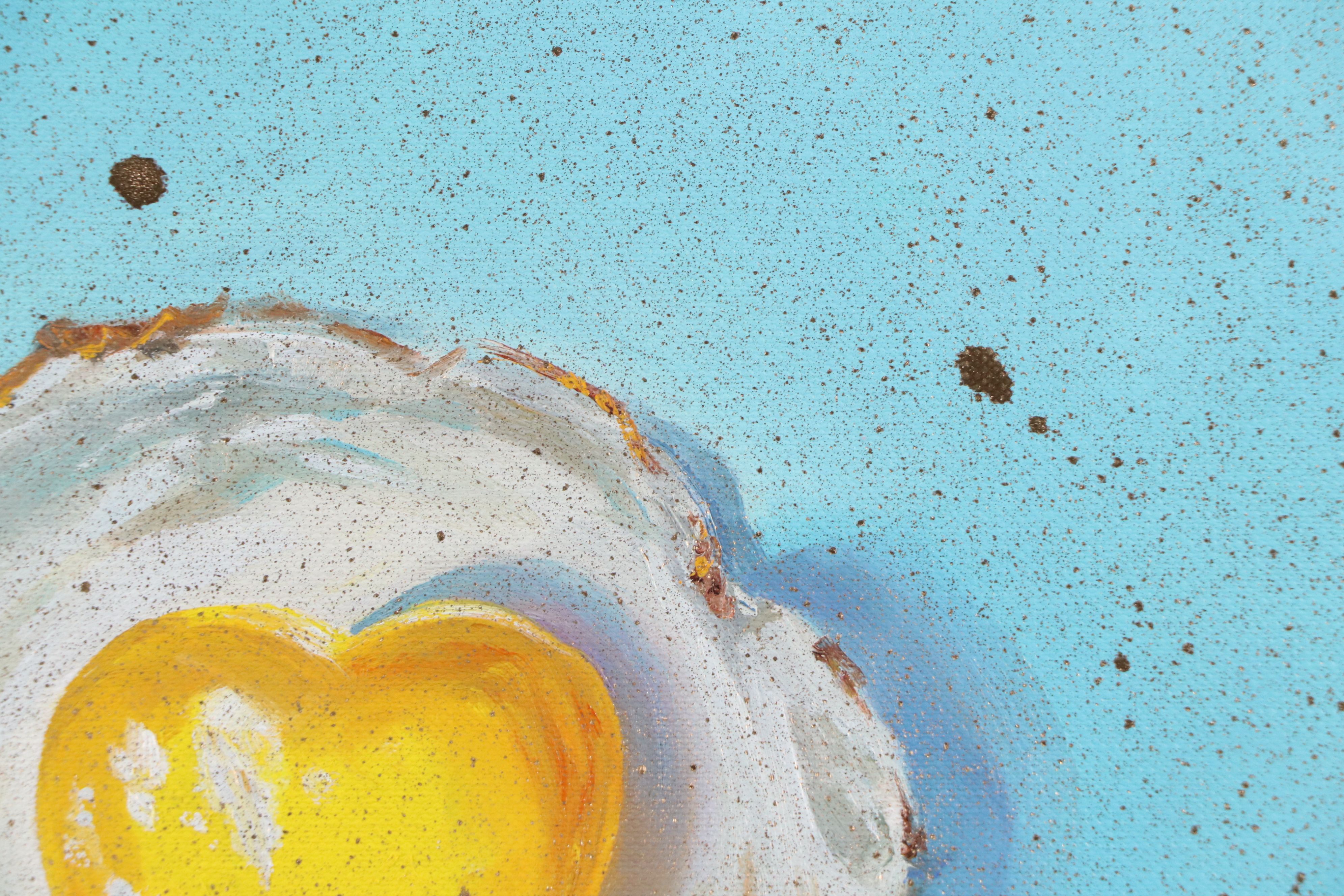 Inga Kovalenko Watercolor Painting of Egg with Heart-Shaped Yolk, 2025