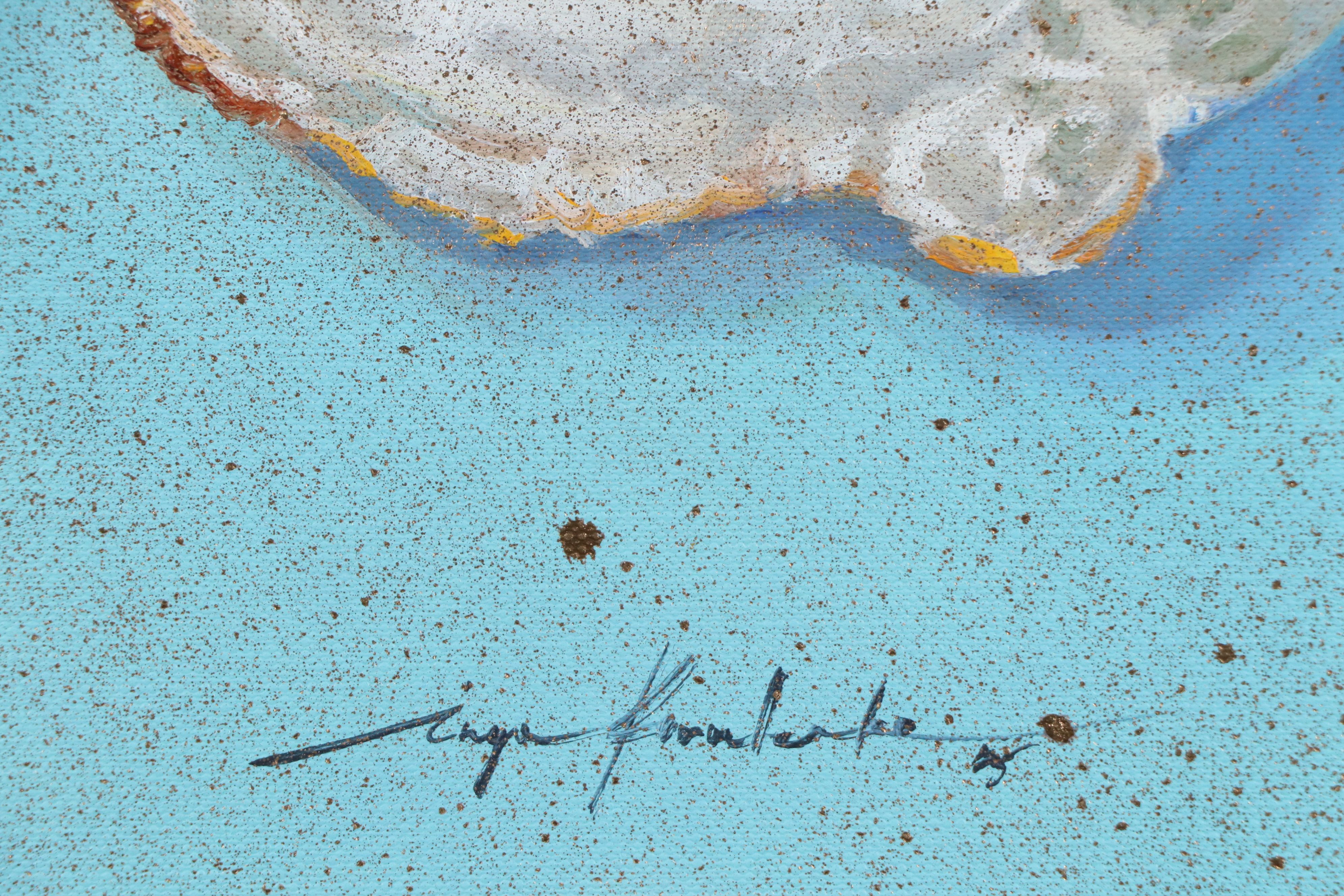 Inga Kovalenko Watercolor Painting of Egg with Heart-Shaped Yolk, 2025