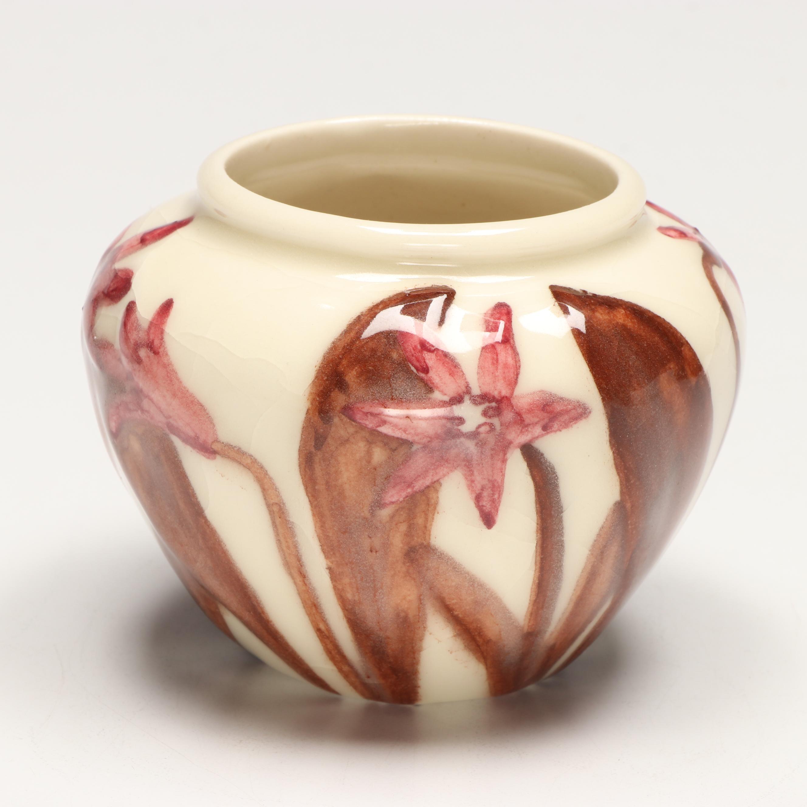 Rookwood Pottery Hand-Decorated Production Cabinet Vase, 1945