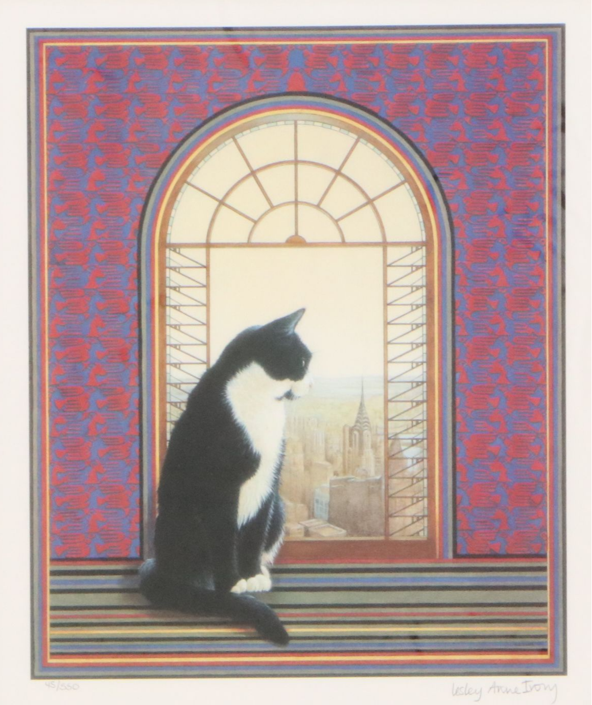 Lesley Anne Ivory Offset Lithograph "Chesterton in the City," 1993