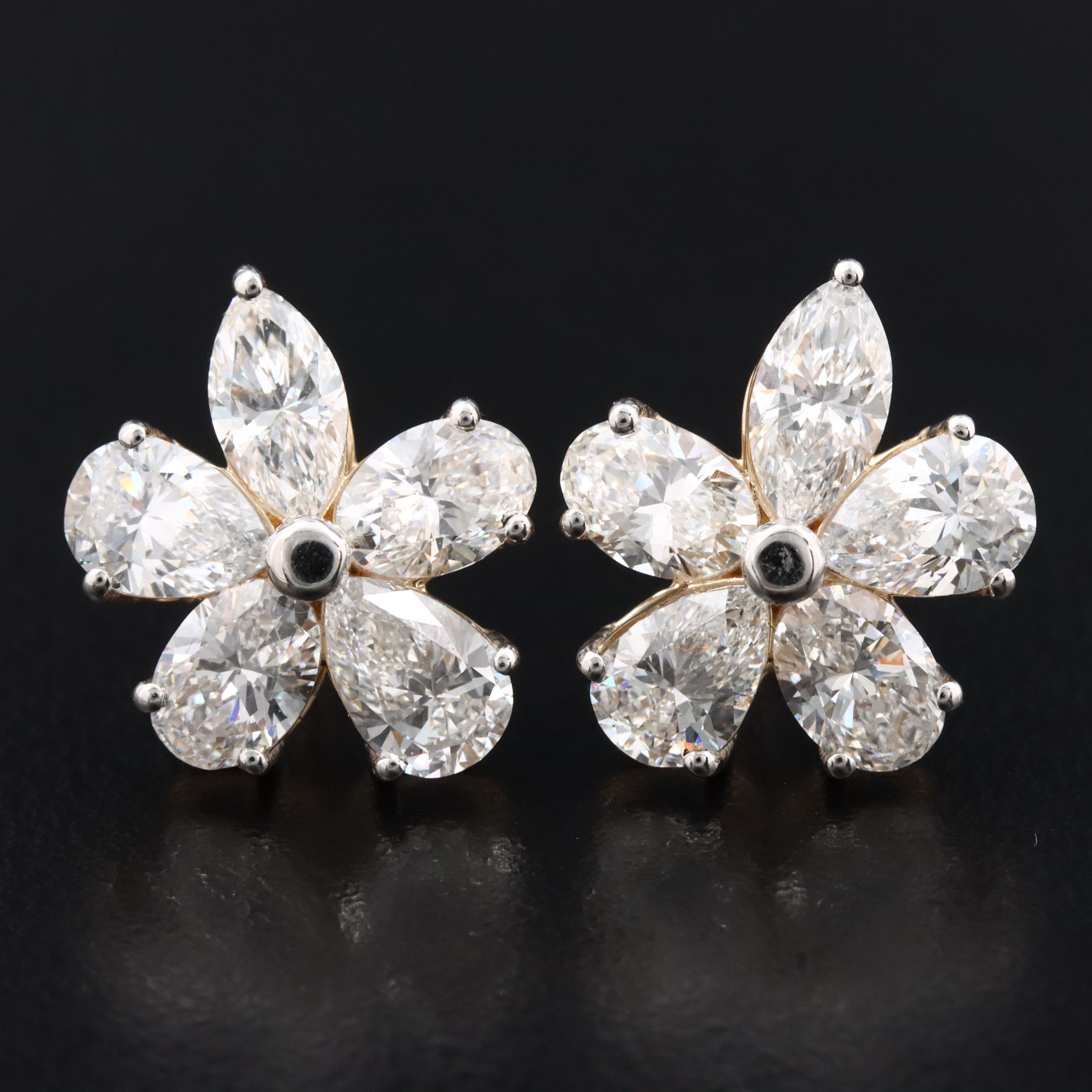 14K 5.53 CTW Lab Grown Diamond Earrings