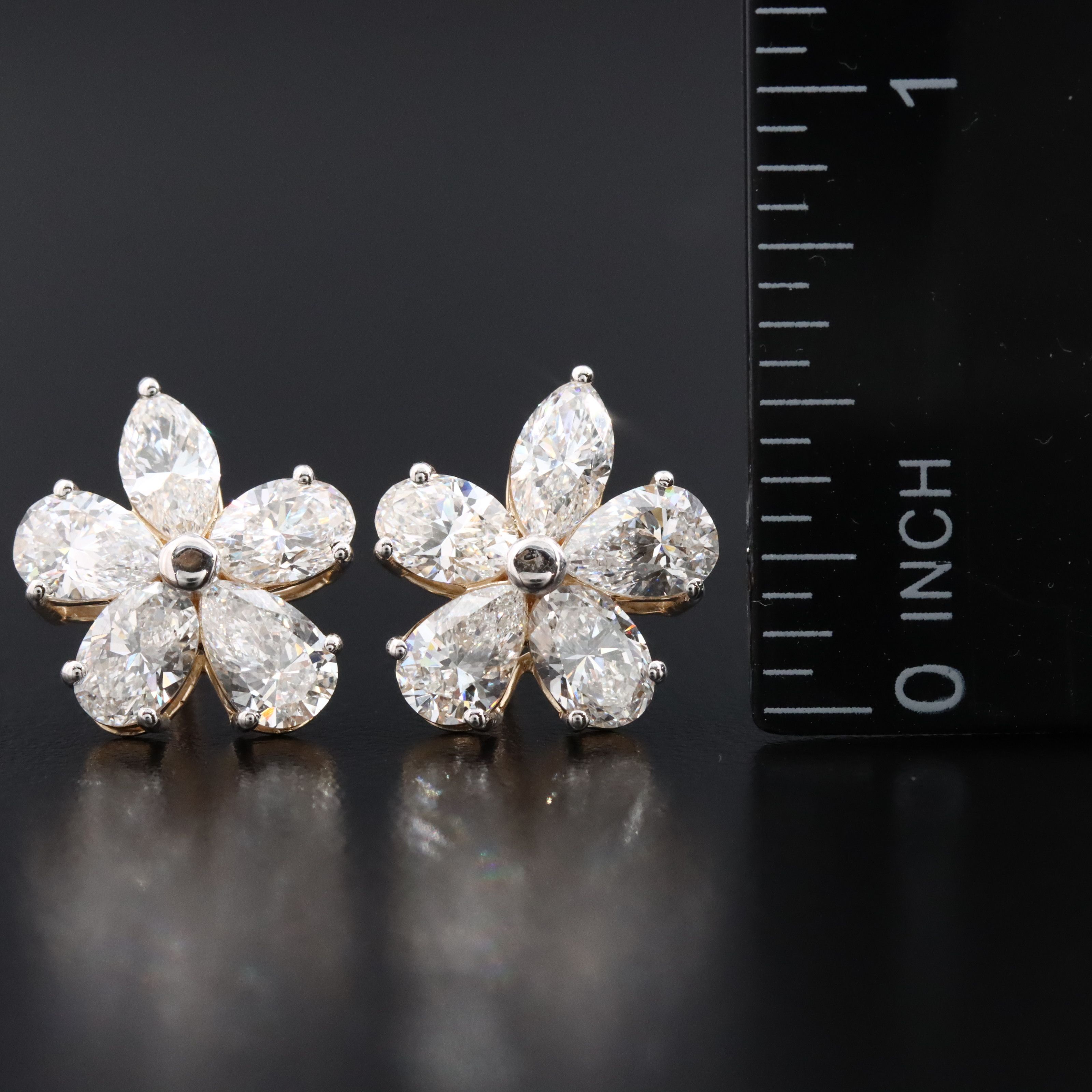 14K 5.53 CTW Lab Grown Diamond Earrings