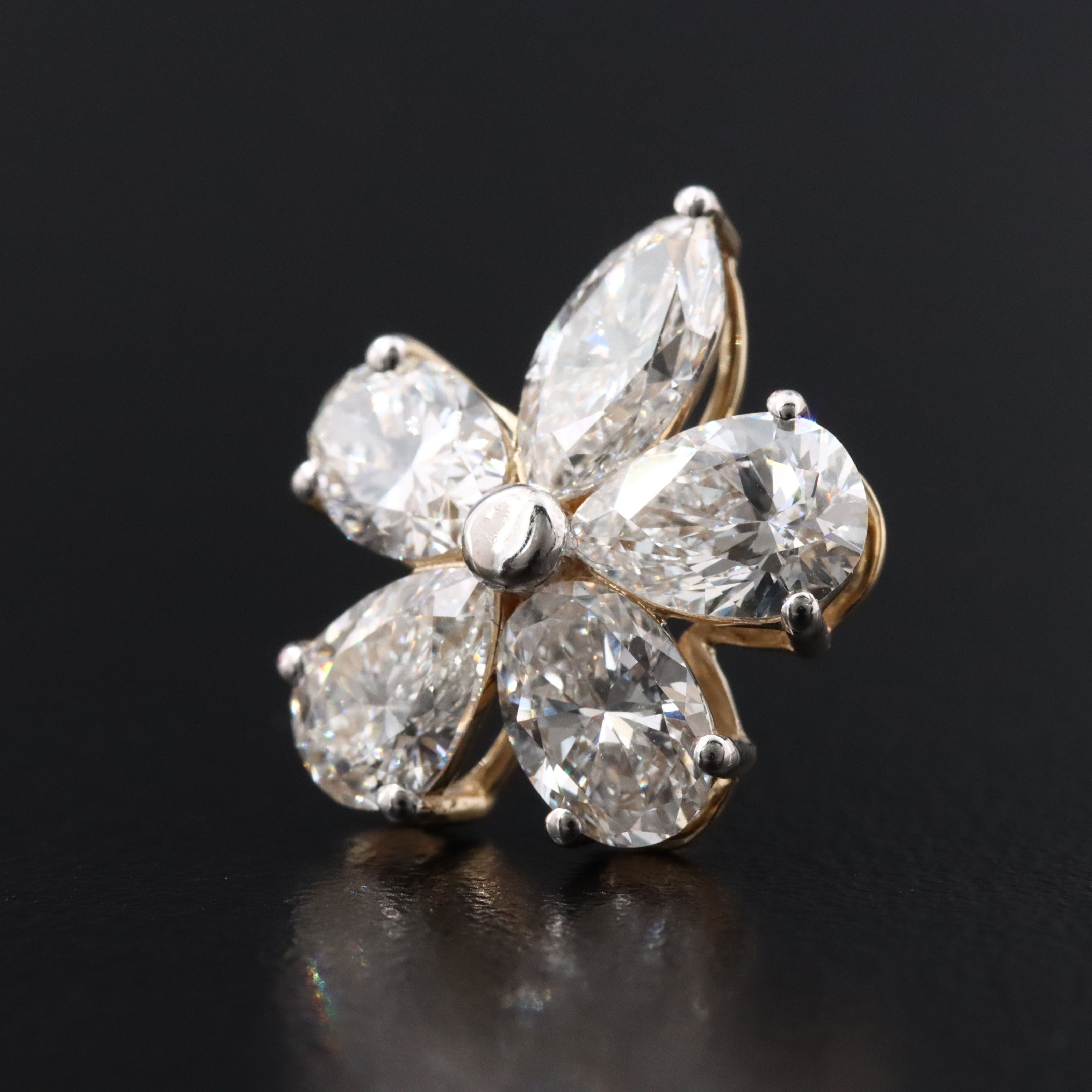 14K 5.53 CTW Lab Grown Diamond Earrings