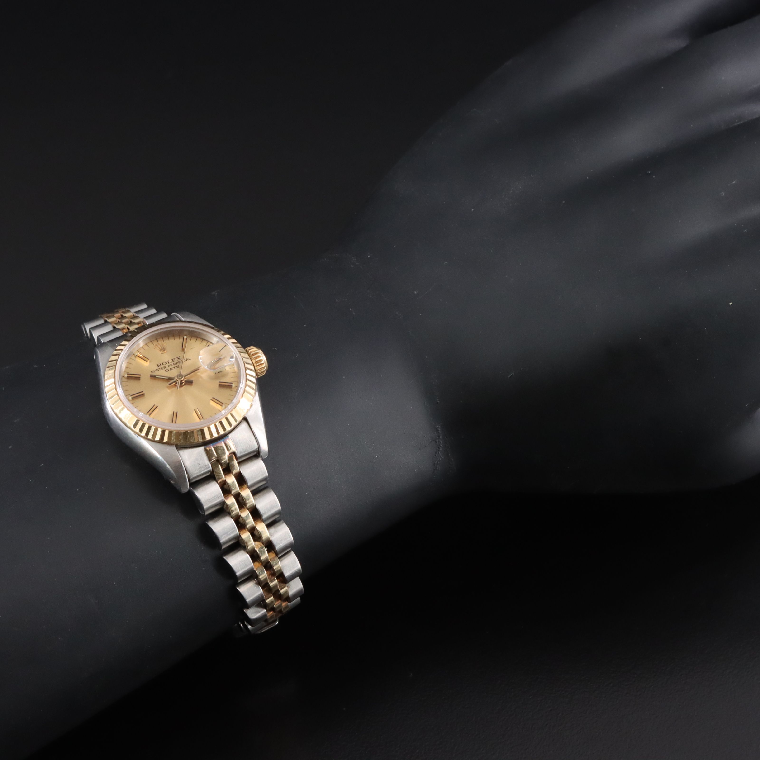 1987- 88 Rolex Steel & 18K Lady Datejust 69173 14K & St.1978 Steel Band Watch