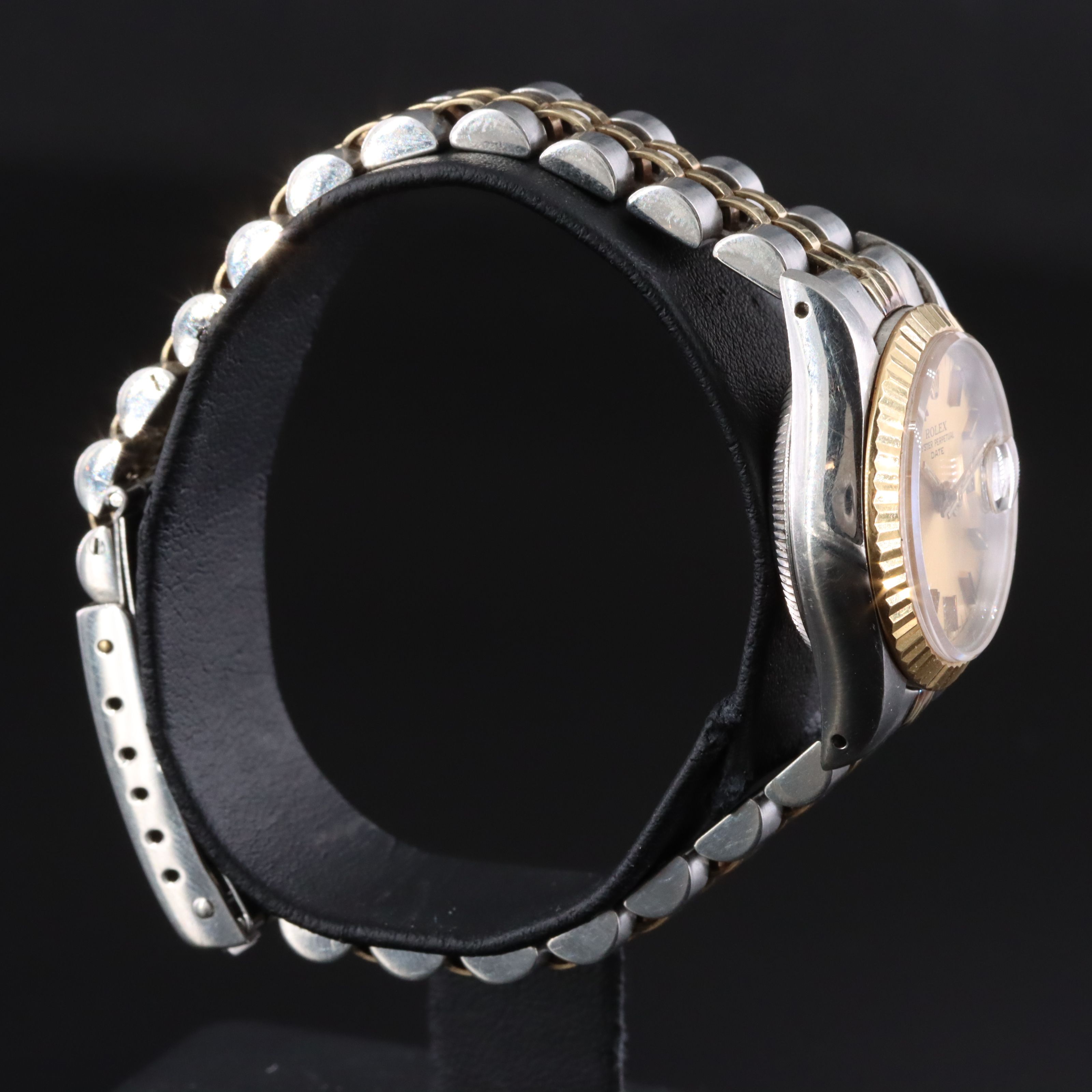 1987- 88 Rolex Steel & 18K Lady Datejust 69173 14K & St.1978 Steel Band Watch