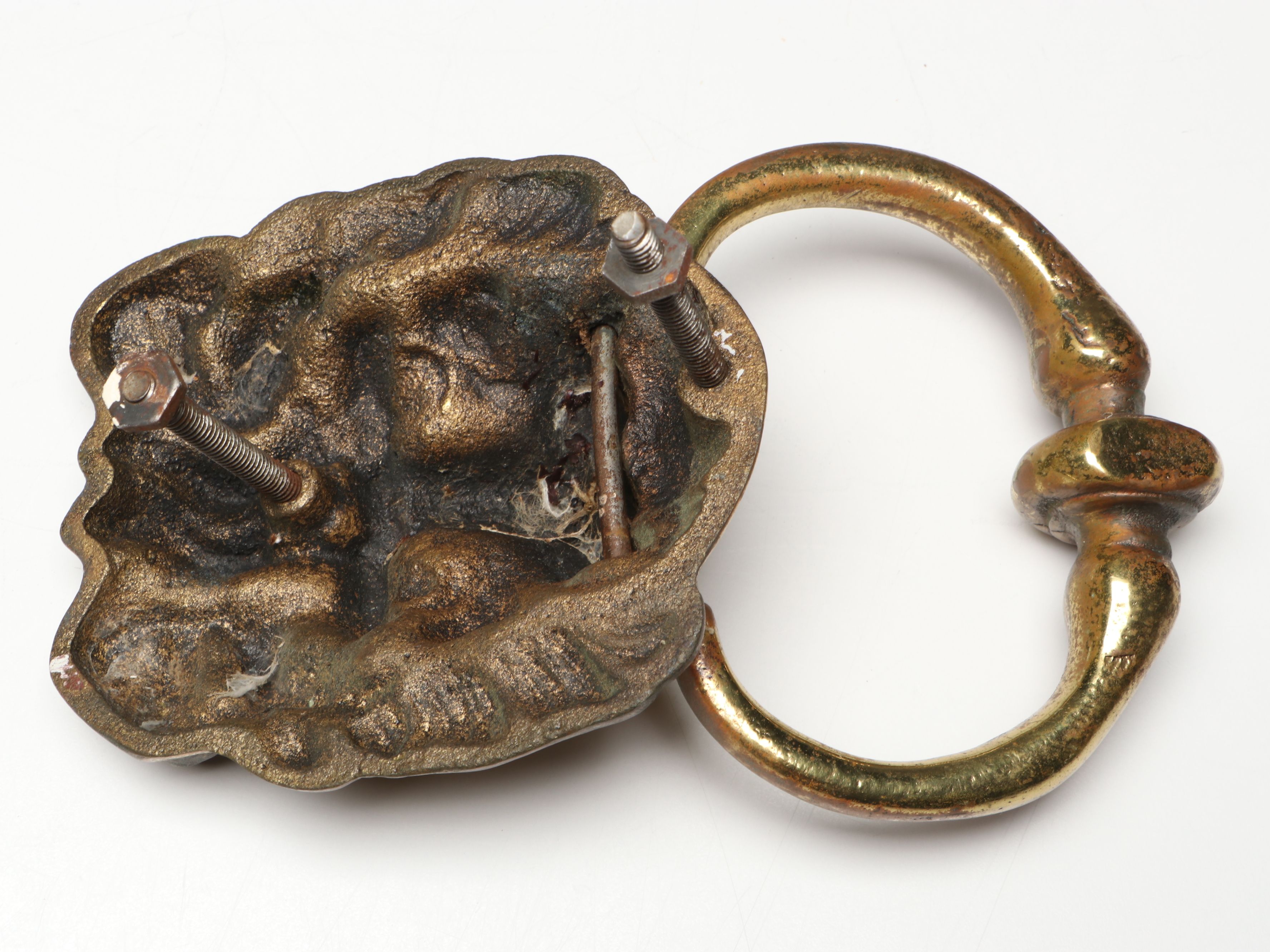 Cast Brass Lion Head Door Knocker