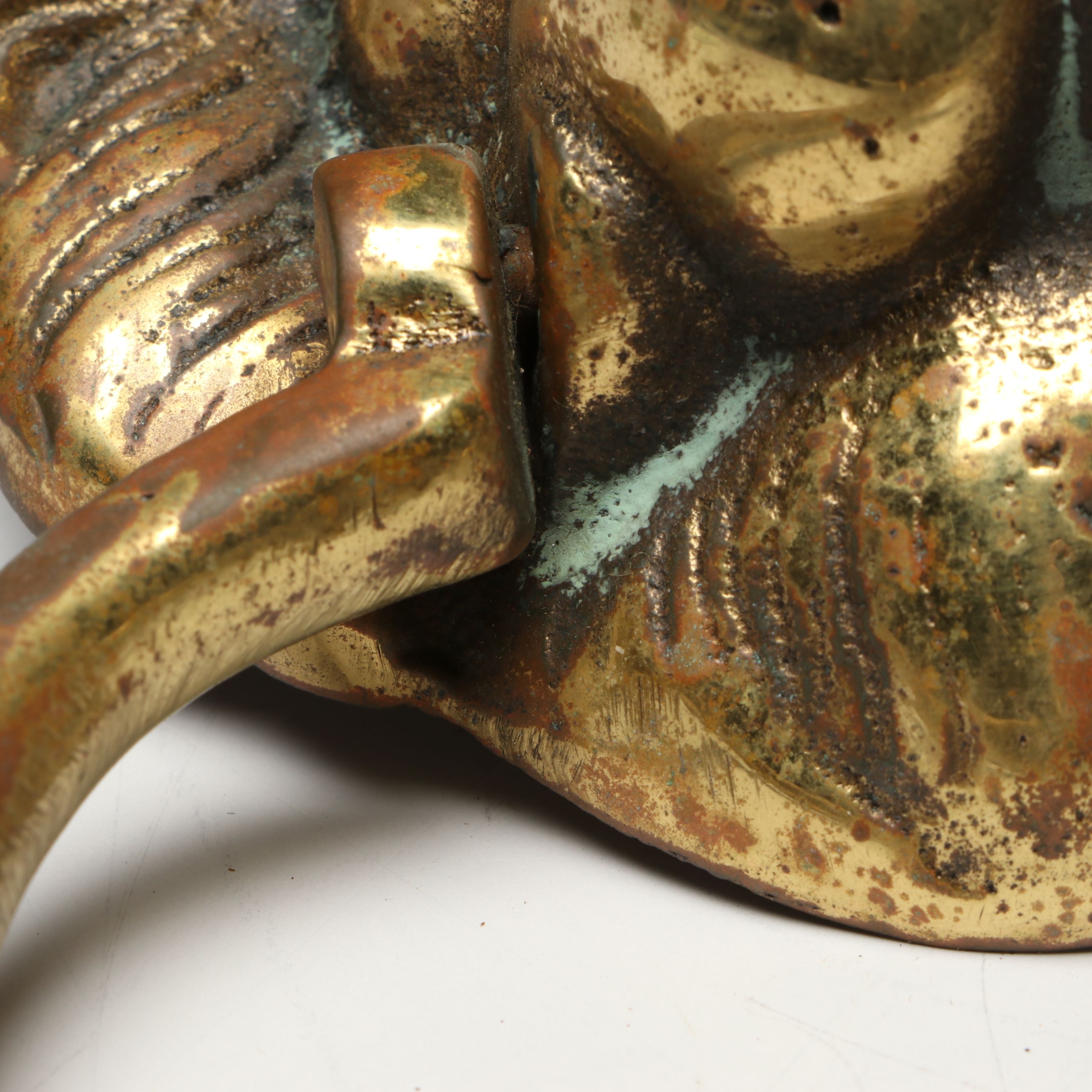 Cast Brass Lion Head Door Knocker