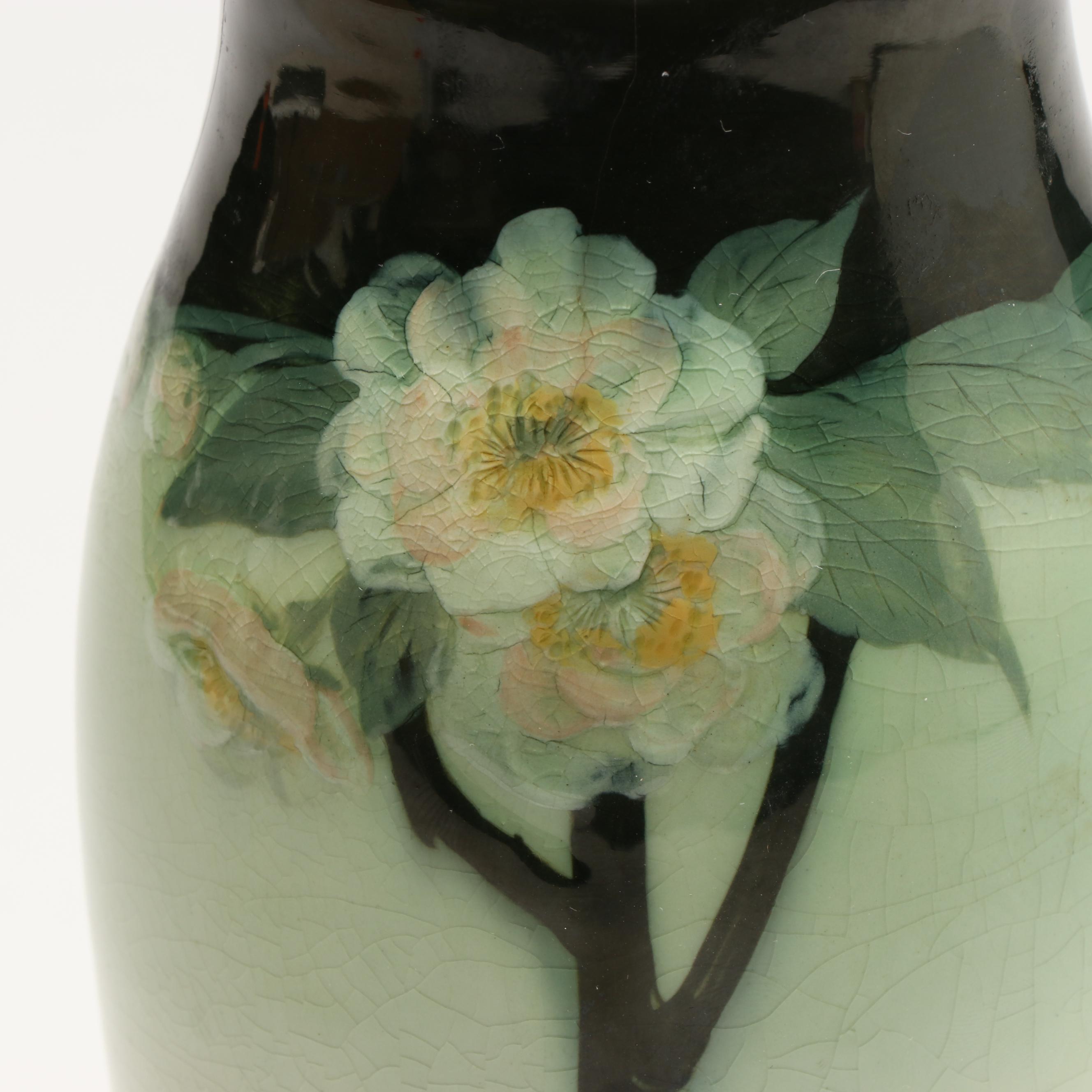 Clara Christina Linderman for Rookwood Pottery Floral Vase, 1908