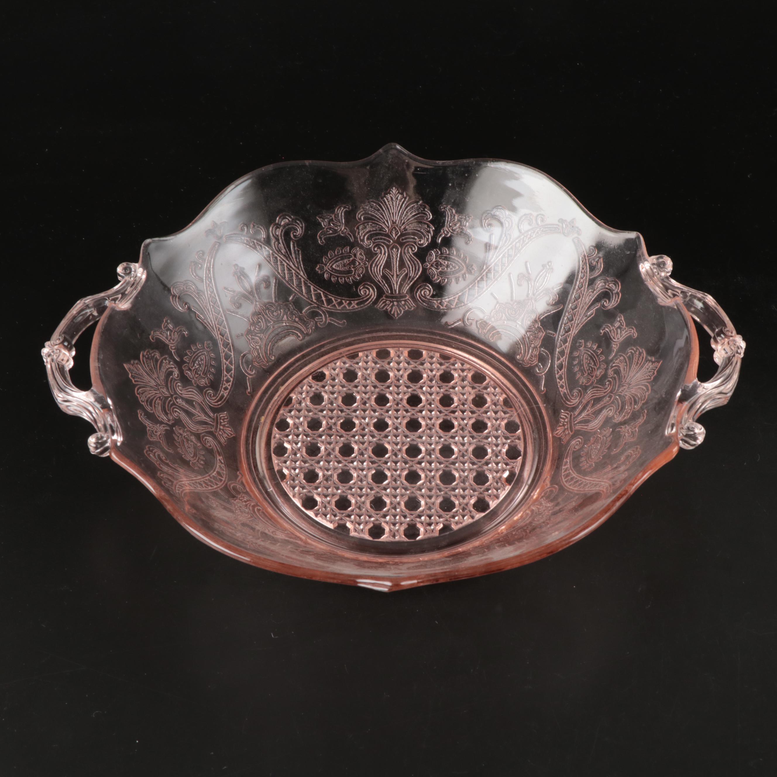 Federal Glass "Sharon," Anchor Hocking "Mayfair" and Other Pink Depression Glass