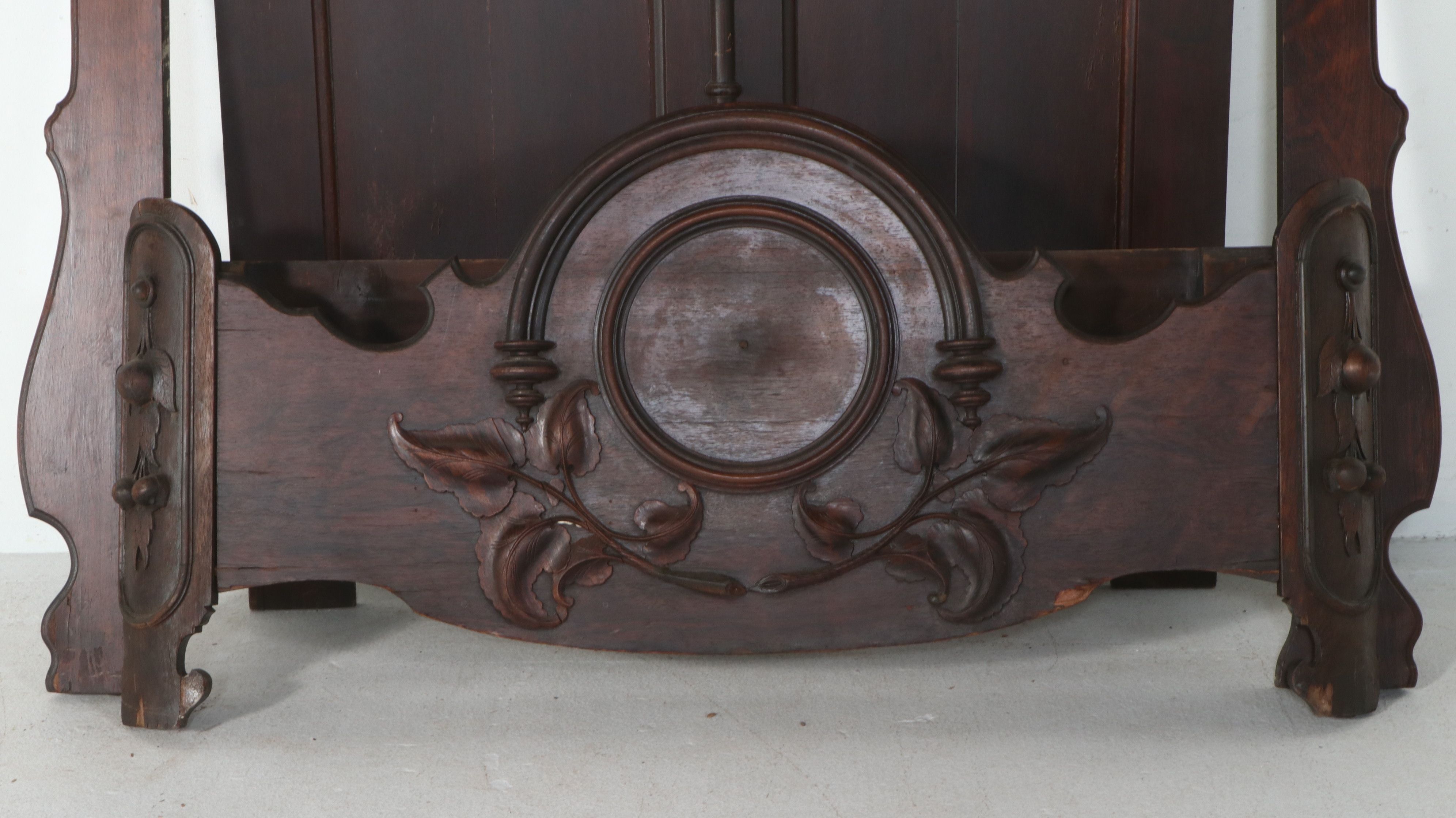 Victorian Renaissance Revival Carved Walnut Bed, Late 19th Century