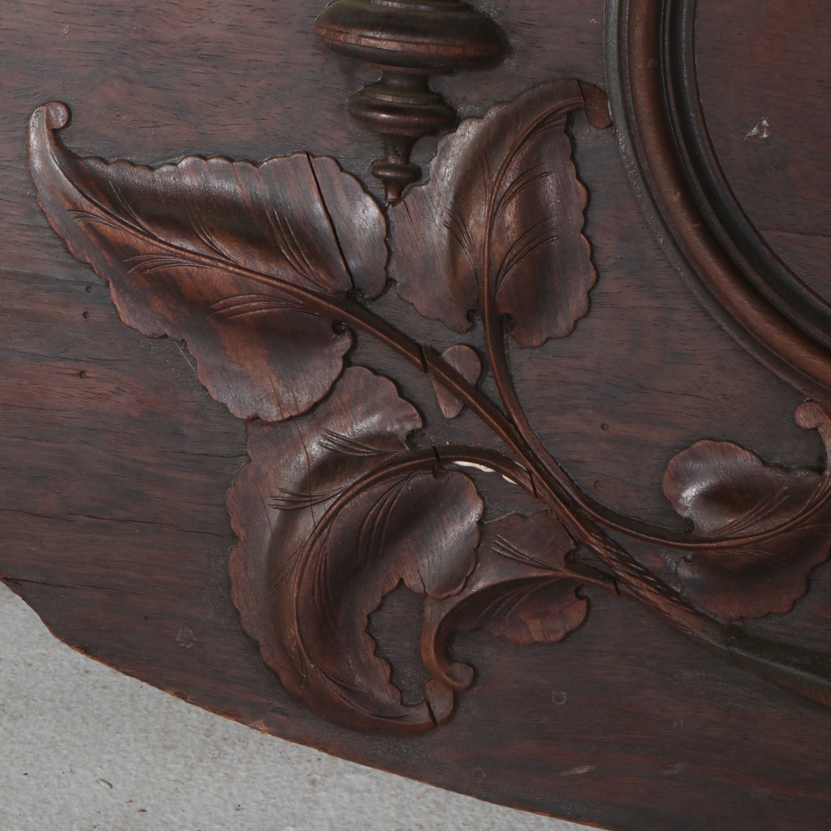Victorian Renaissance Revival Carved Walnut Bed, Late 19th Century