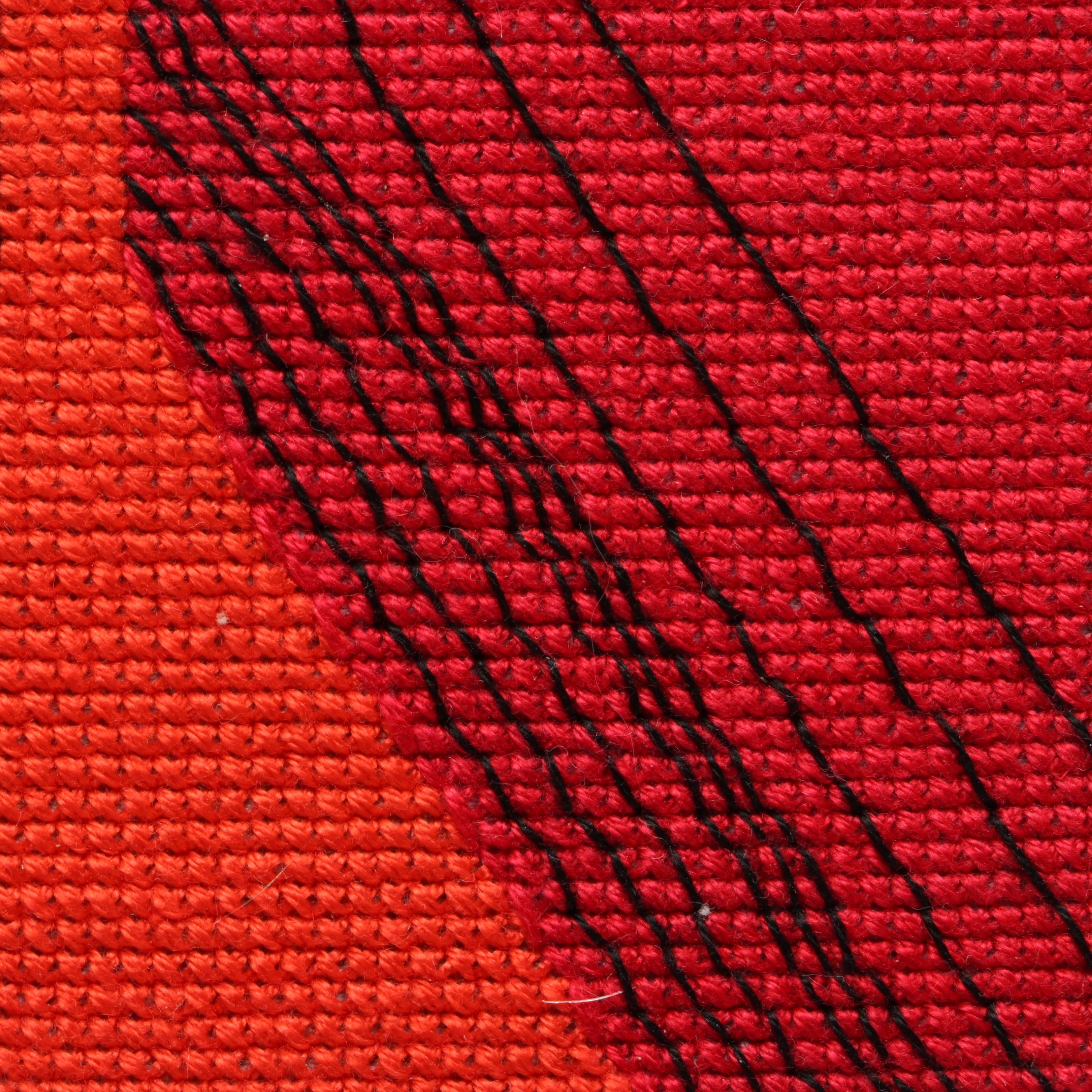 Charley Harper Studios "Cool Cardinal" Framed Cross-Stitch Needlework