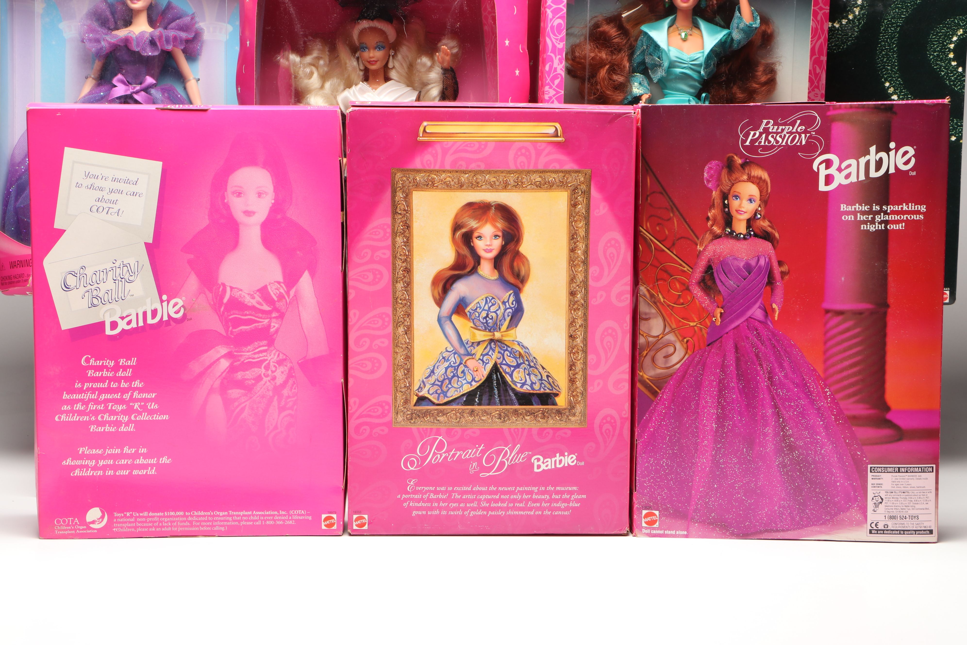 Barbie "Charity Ball," "Satin Nights," "Emerald Enchantment" with More Dolls