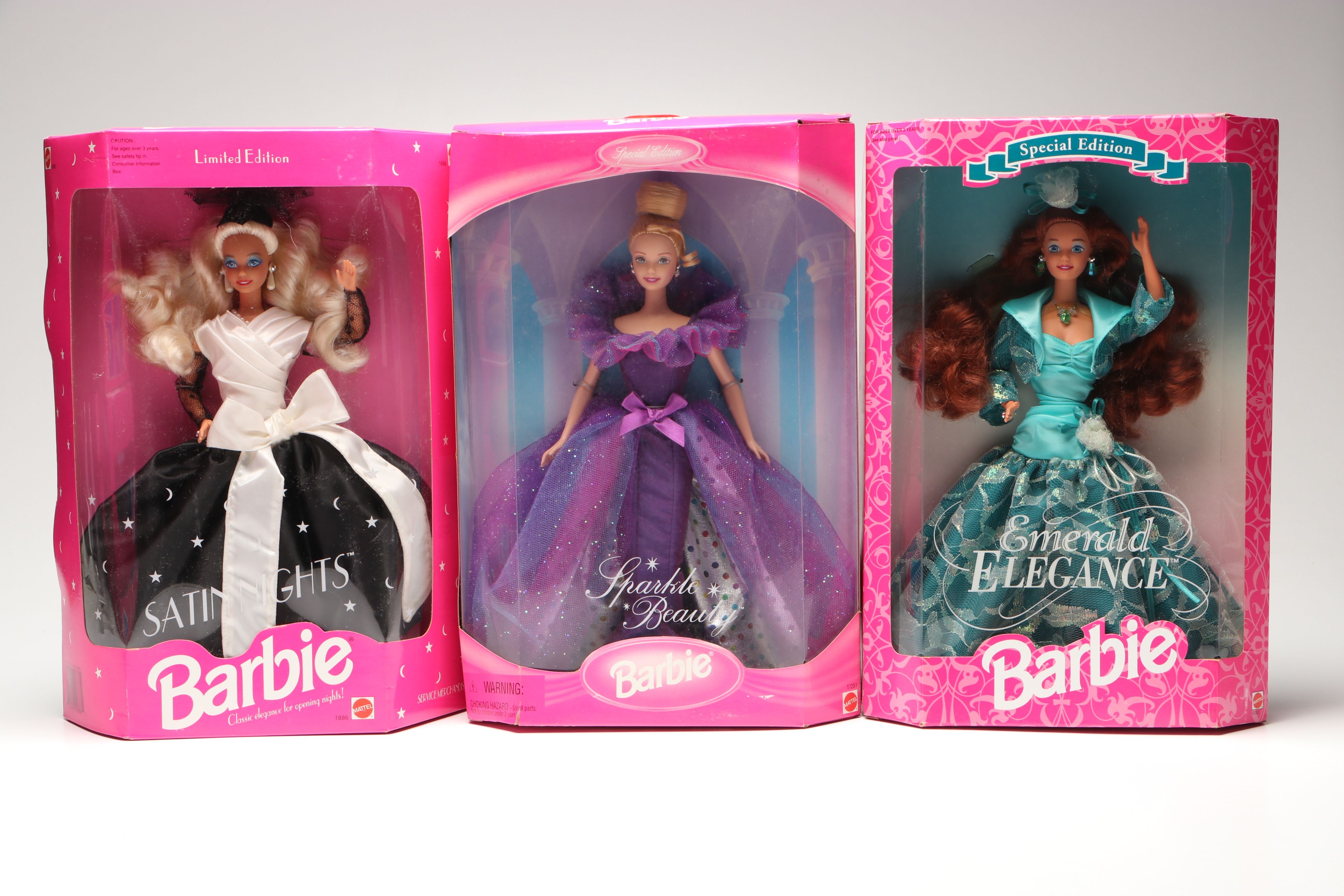Barbie "Charity Ball," "Satin Nights," "Emerald Enchantment" with More Dolls