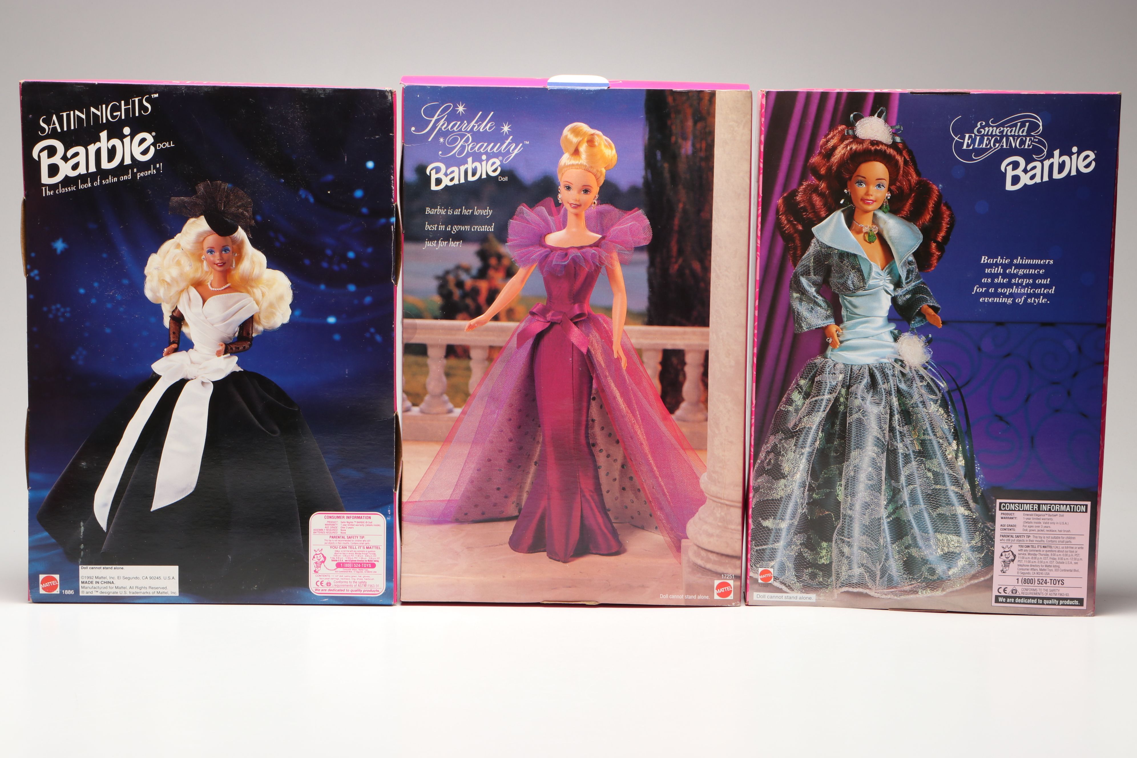 Barbie "Charity Ball," "Satin Nights," "Emerald Enchantment" with More Dolls
