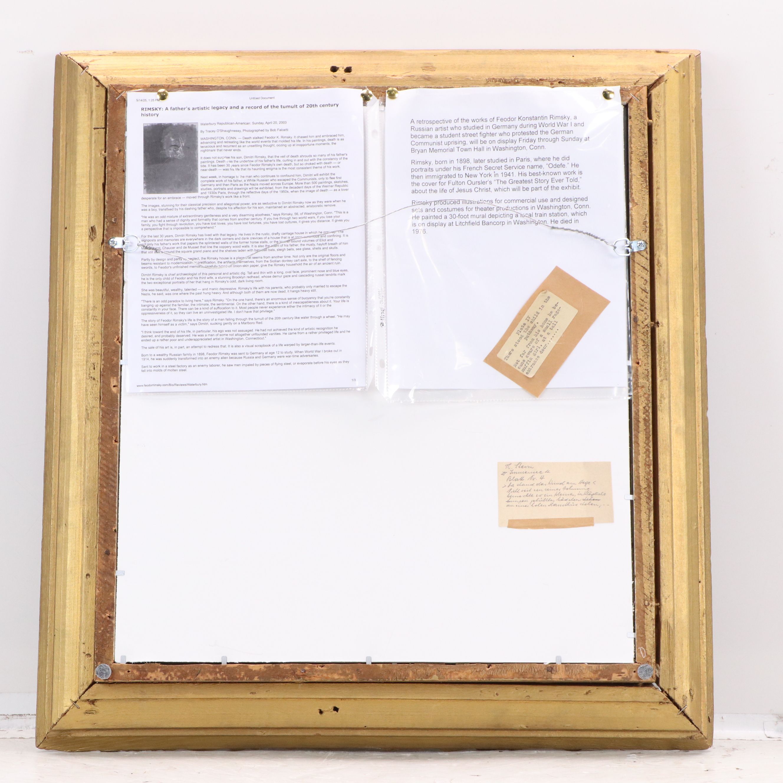 Feodor Rimsky Street Scene Graphite Drawing with Woman, 20th Century