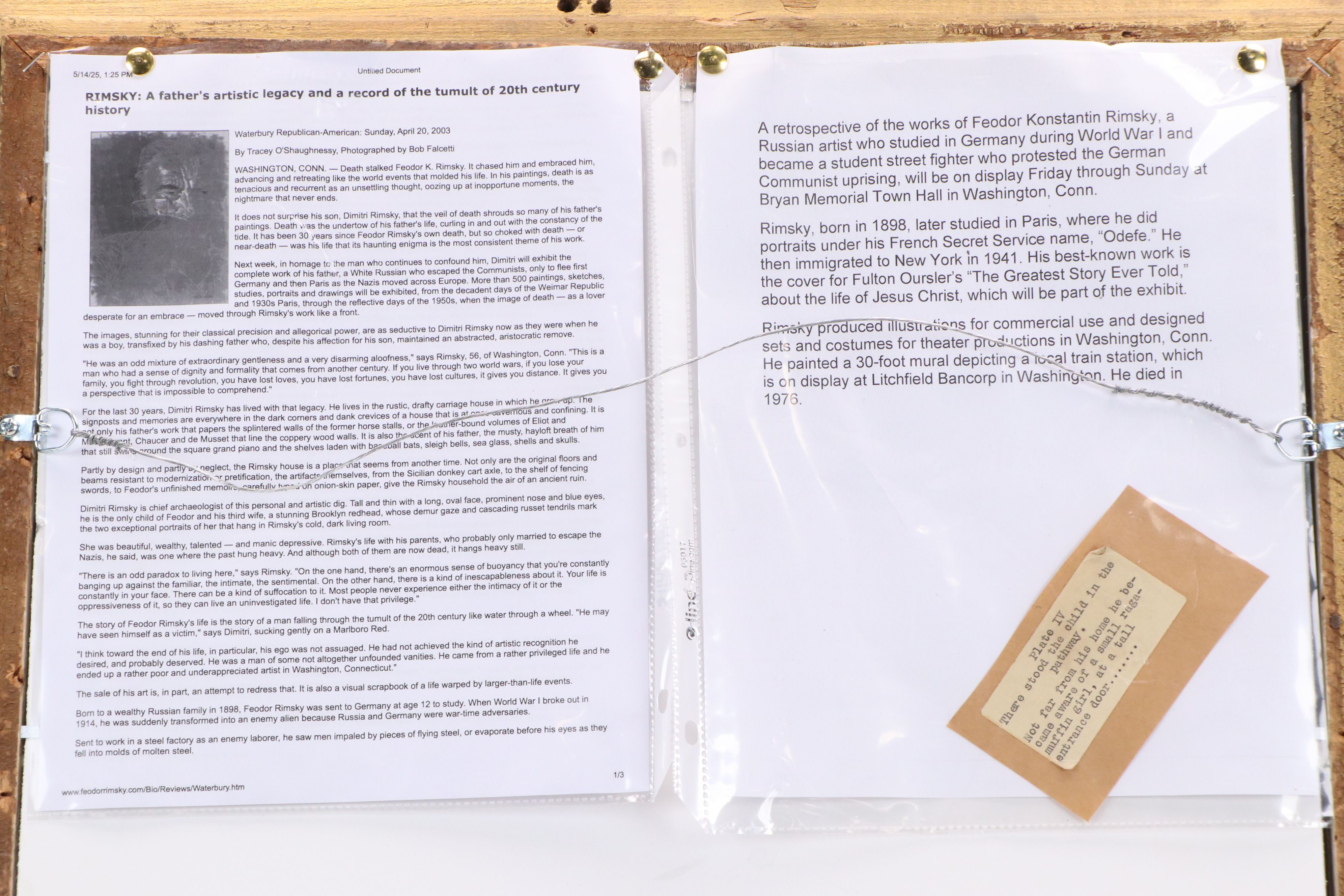 Feodor Rimsky Street Scene Graphite Drawing with Woman, 20th Century