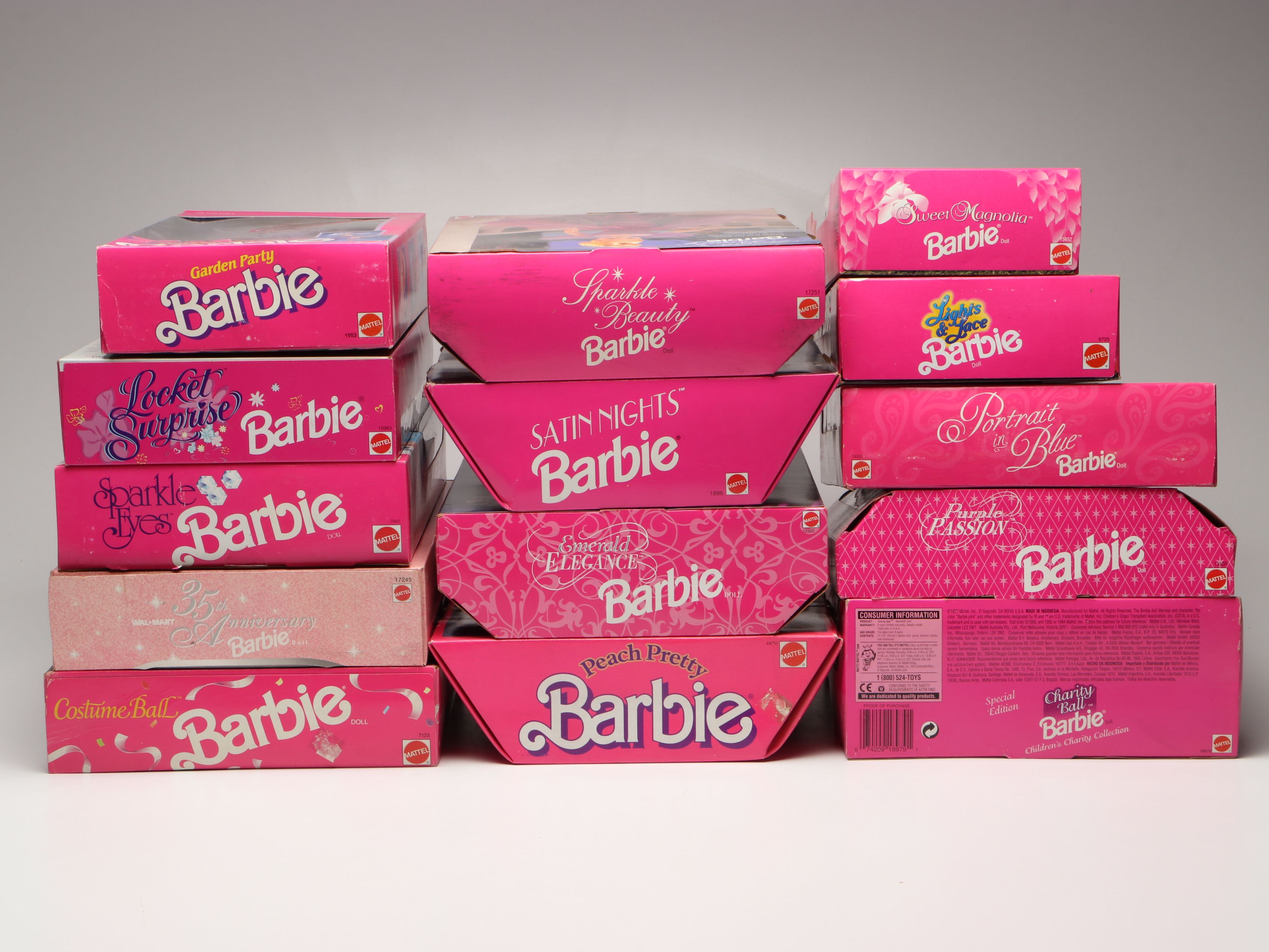 Barbie "Charity Ball," "Satin Nights," "Emerald Enchantment" with More Dolls