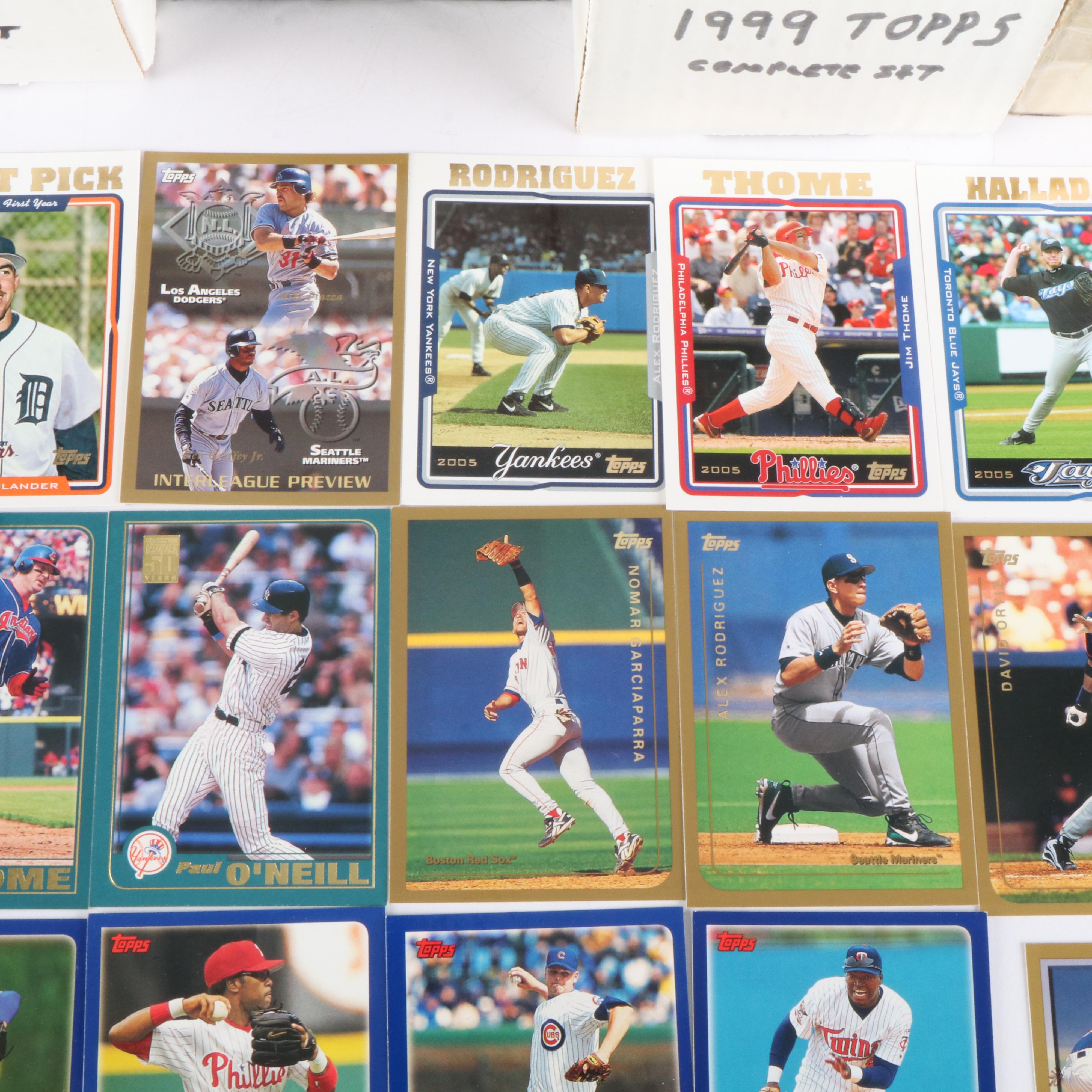 Topps Baseball Card Sets Featuring Ichiro Rookie and More, 1990s-2000s