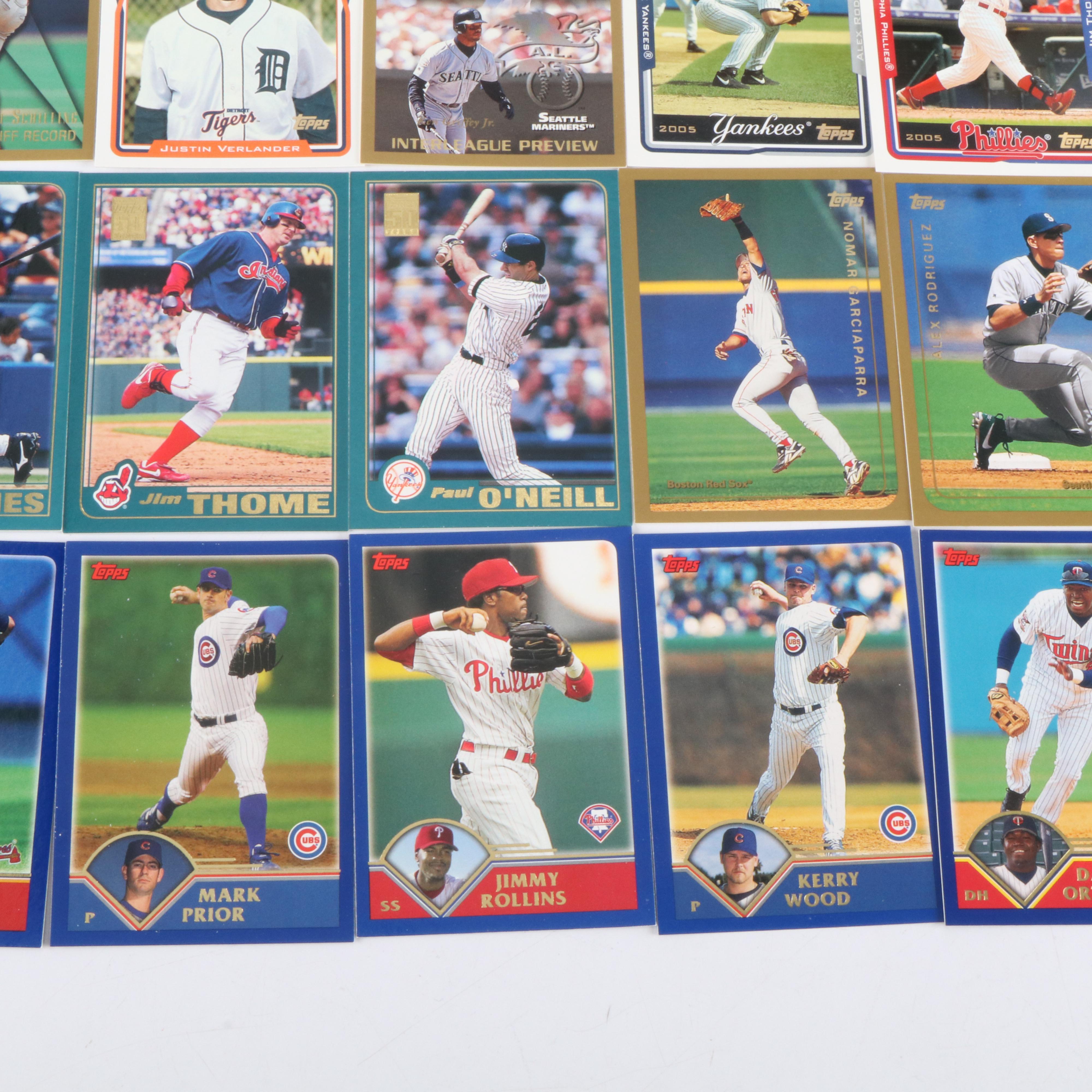 Topps Baseball Card Sets Featuring Ichiro Rookie and More, 1990s-2000s