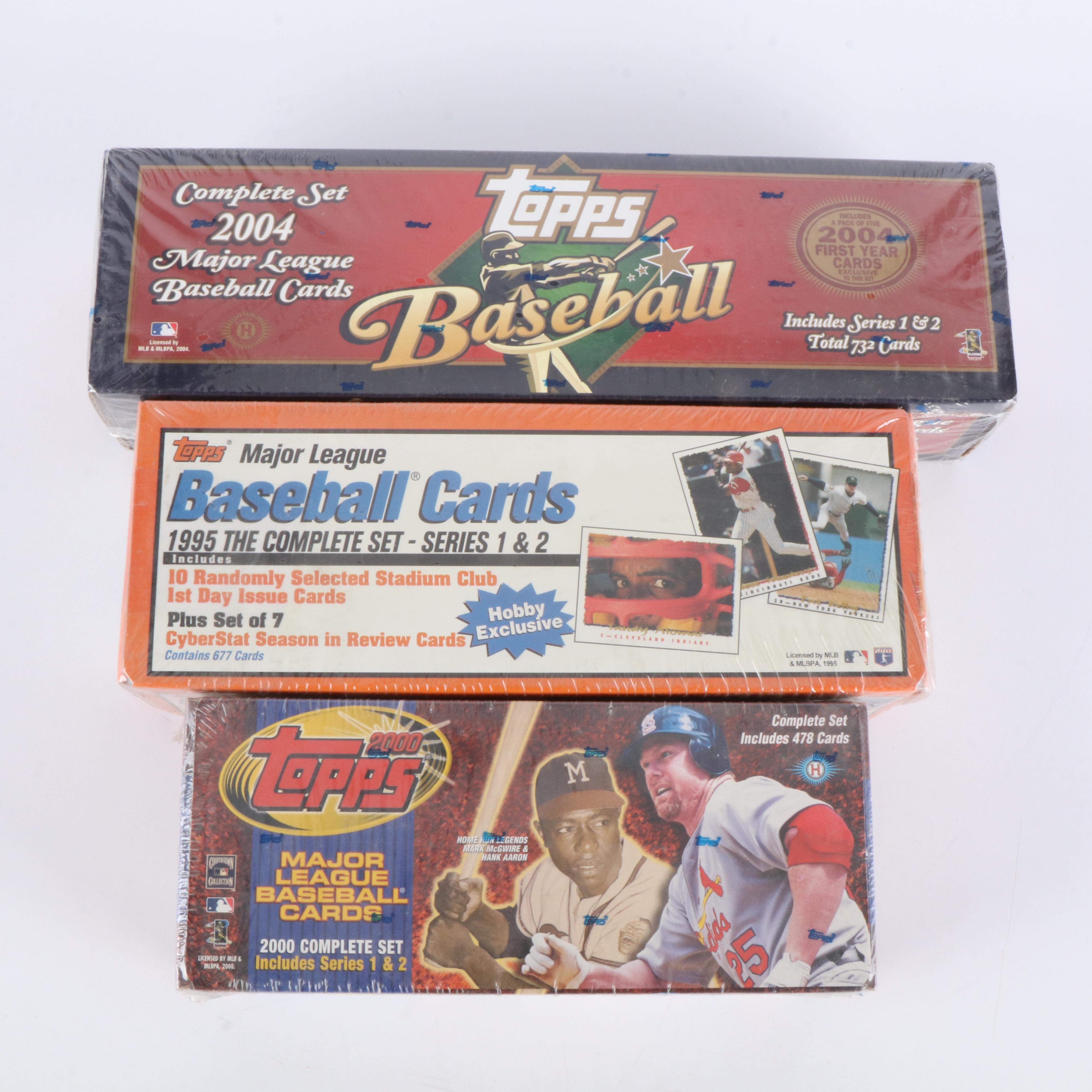 Topps Baseball Card Sets Featuring Ichiro Rookie and More, 1990s-2000s