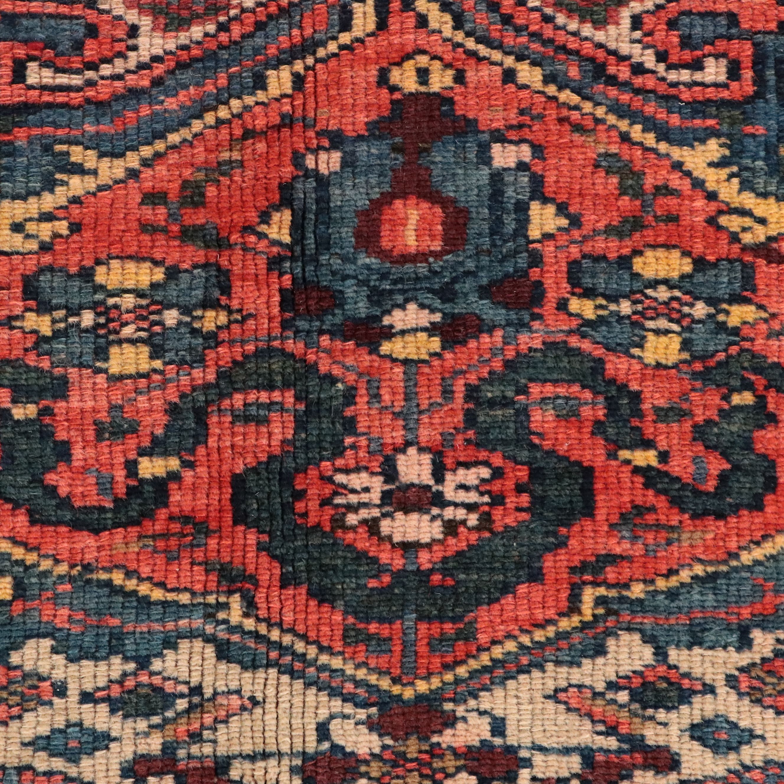 9'10 x 12'5 Hand-Knotted Persian Mahal Room-Sized Rug