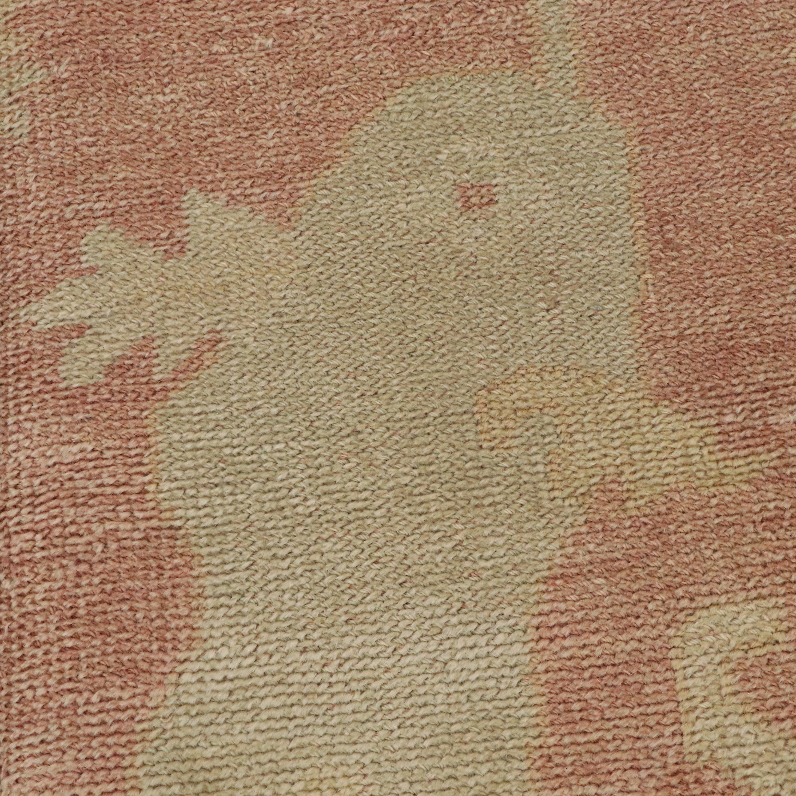 9'1 x 12' Hand-Knotted Turkish Oushak Room-Sized Rug