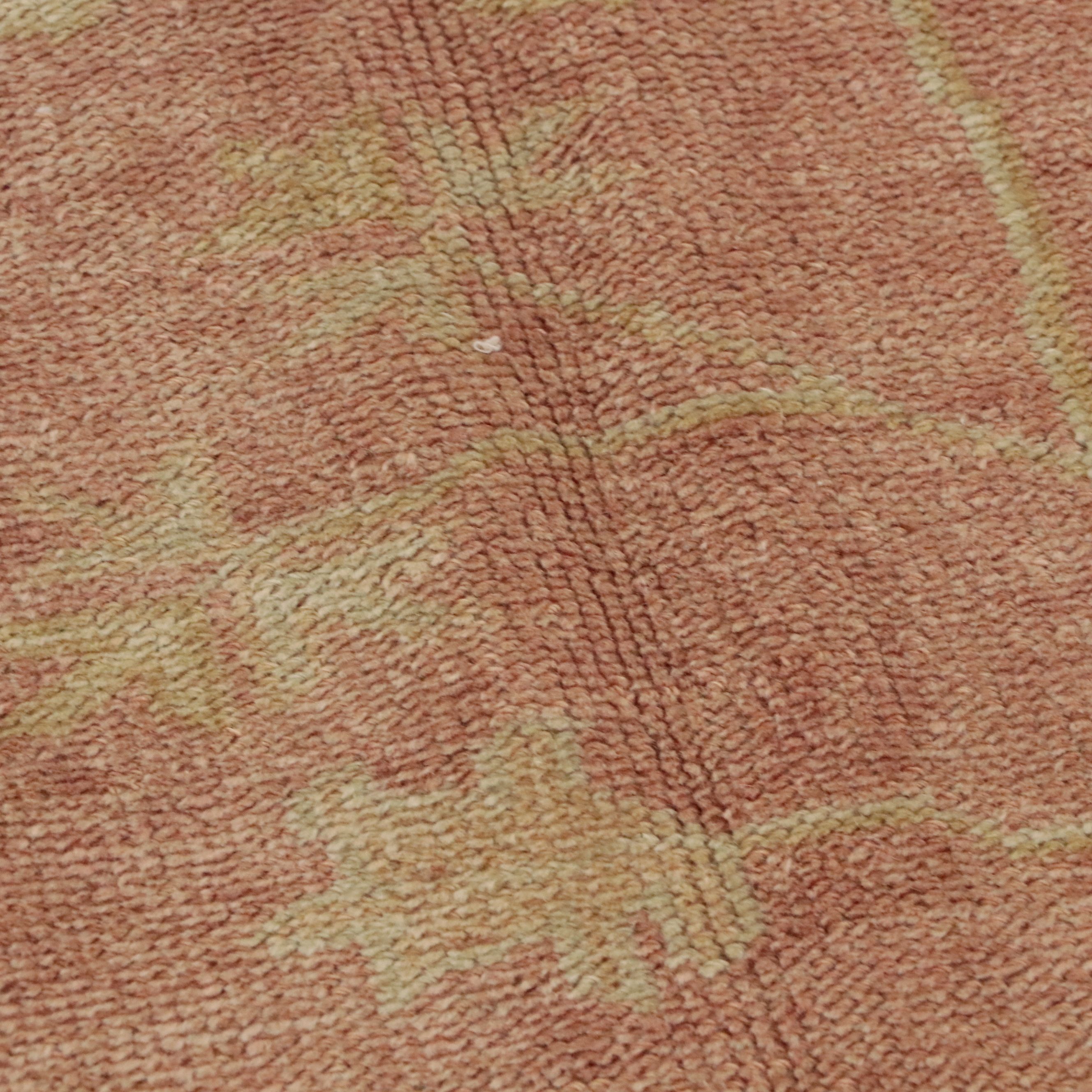 9'1 x 12' Hand-Knotted Turkish Oushak Room-Sized Rug