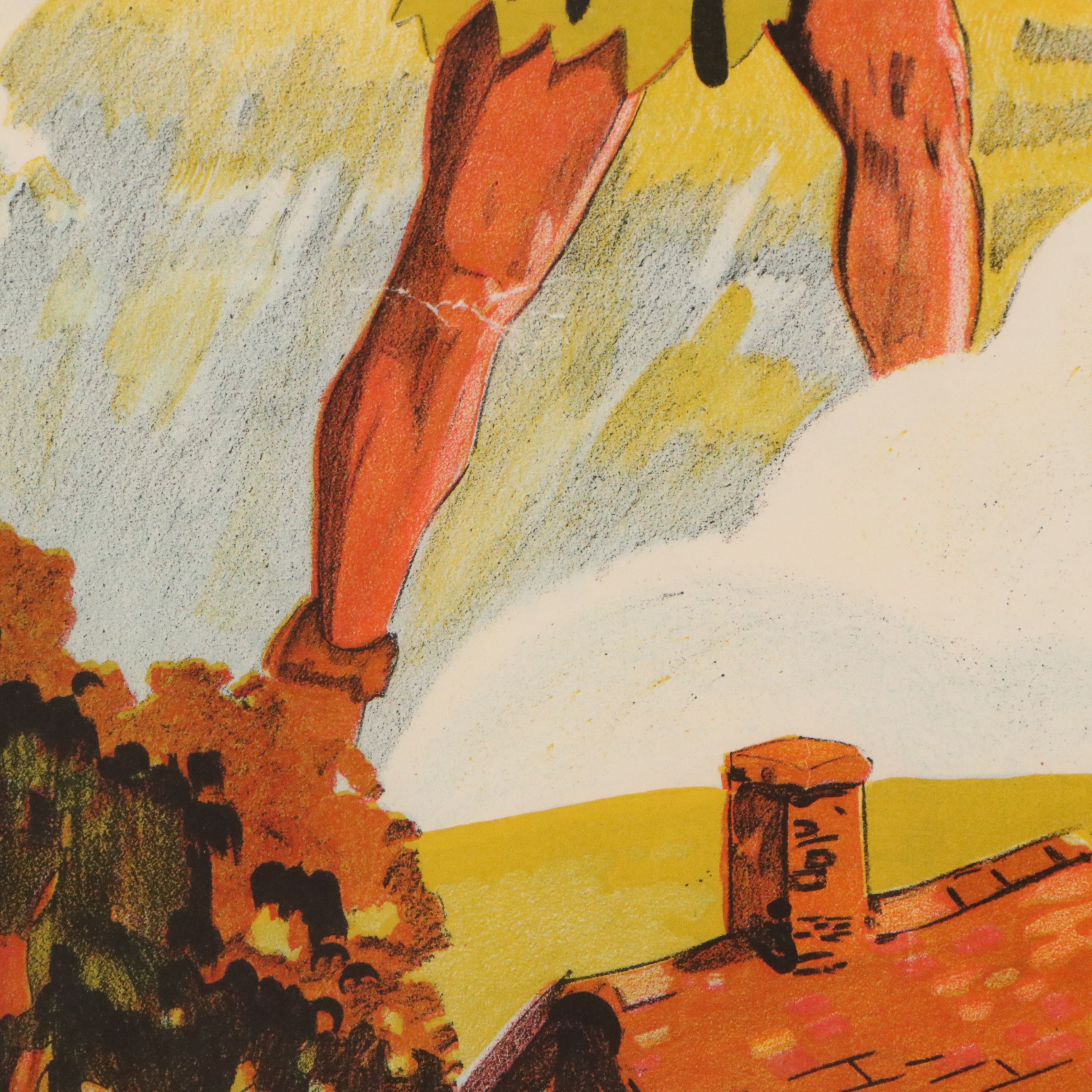 Chromolithograph Poster "Jack and the Beanstalk," Circa 1930