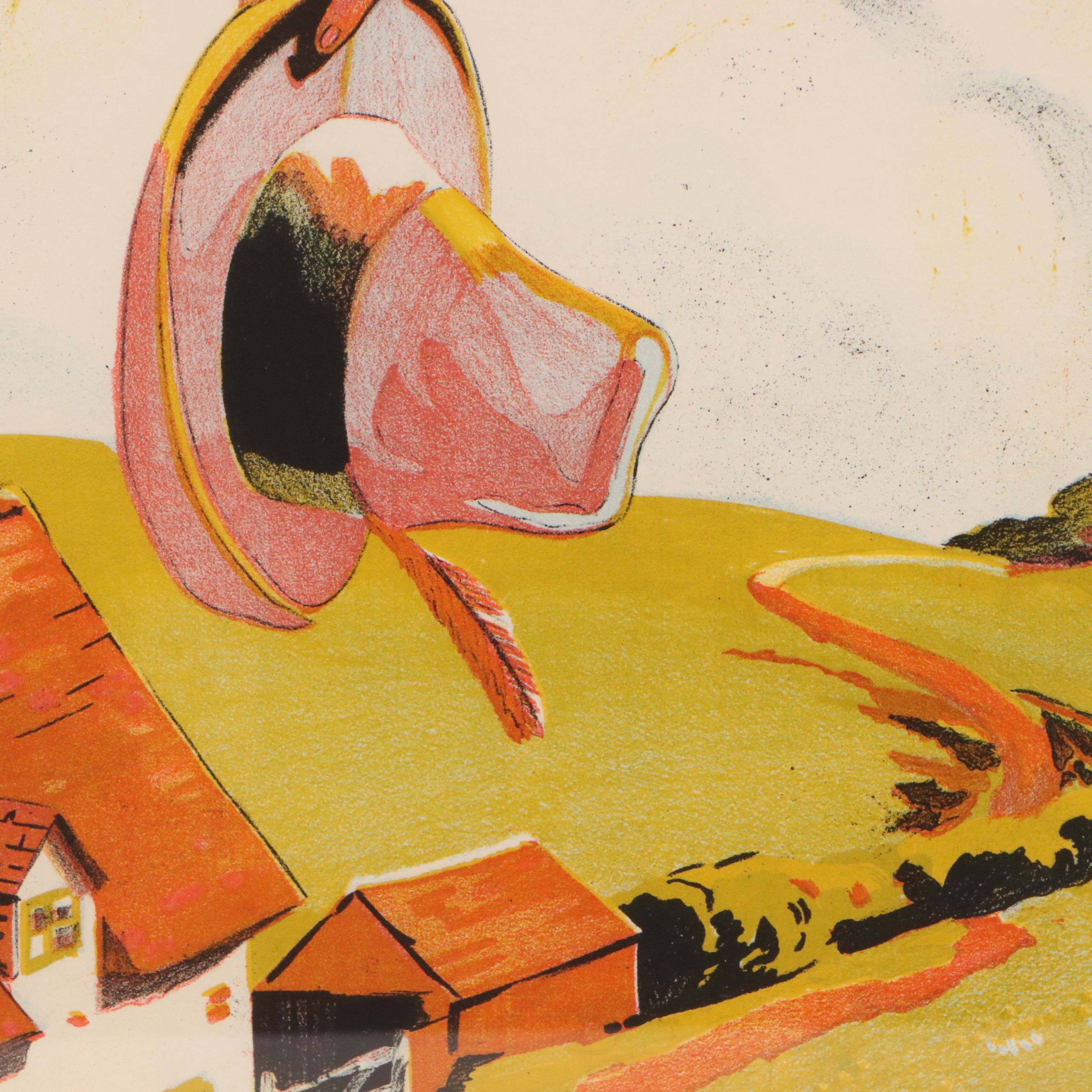 Chromolithograph Poster "Jack and the Beanstalk," Circa 1930