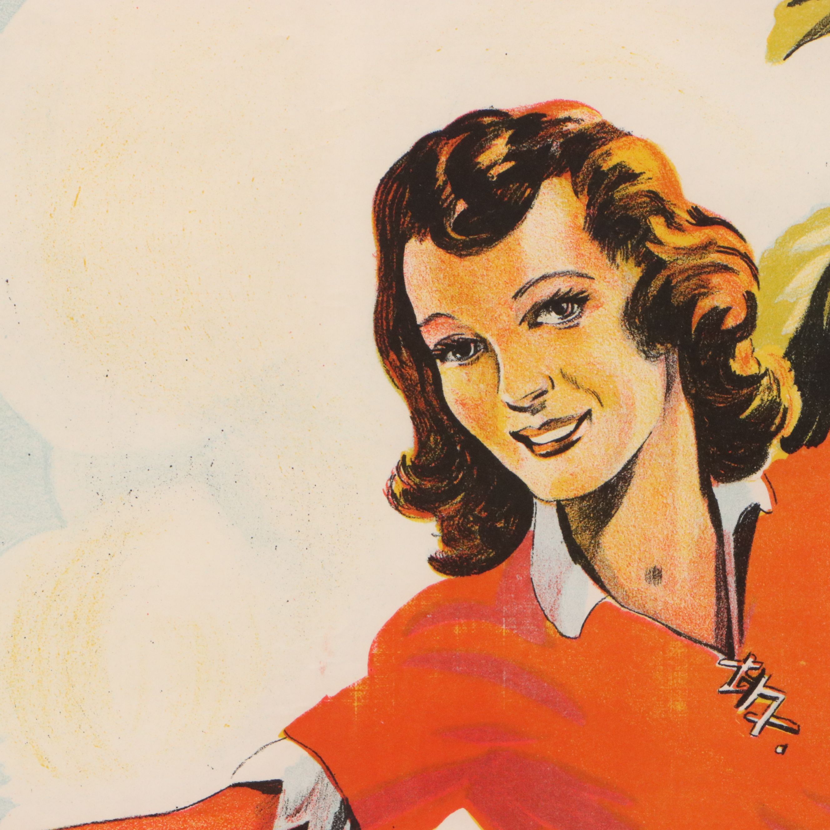 Chromolithograph Poster "Jack and the Beanstalk," Circa 1930