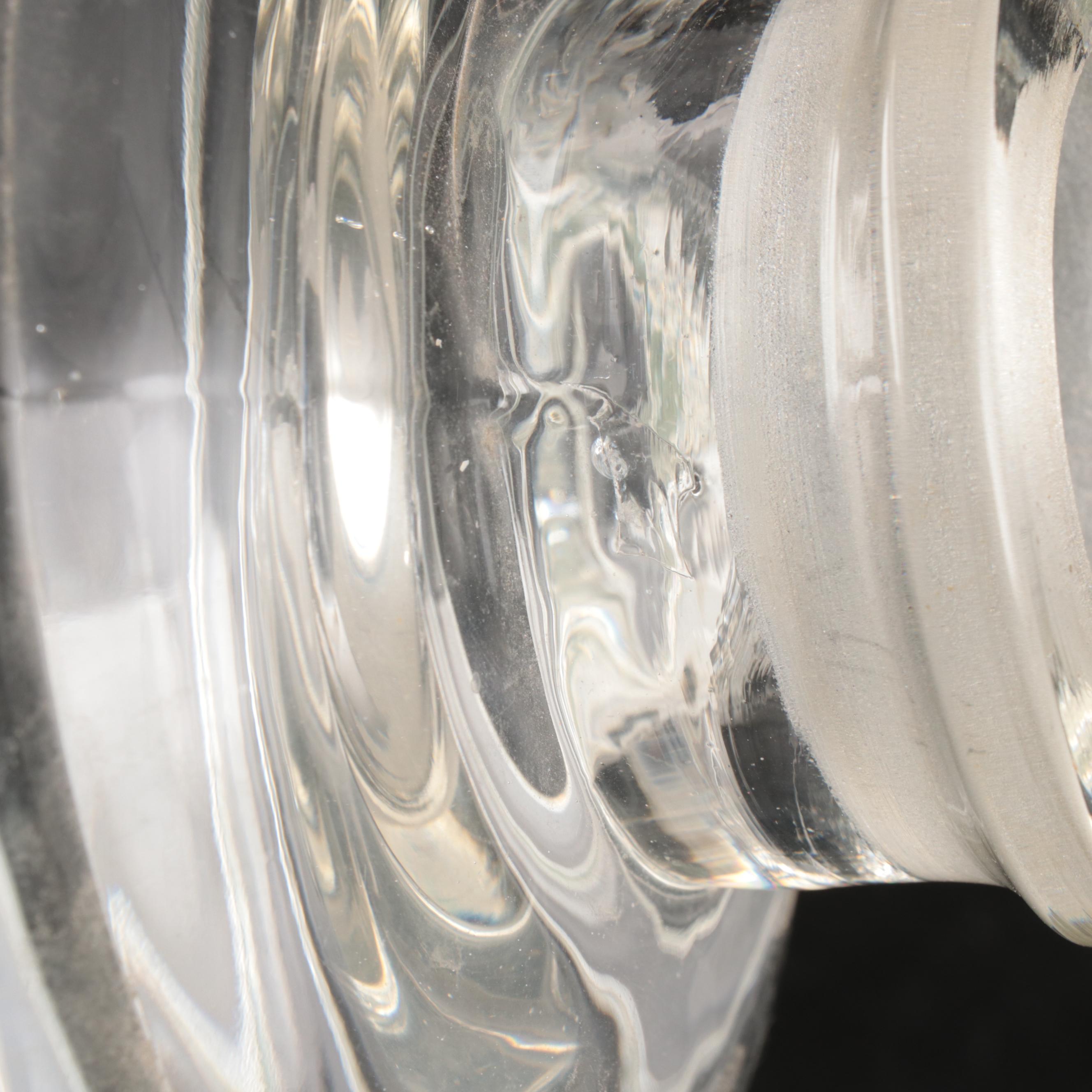 Art Deco Apothecary Show Jar in Metal Tri-Footed Stand, Early 20th Century