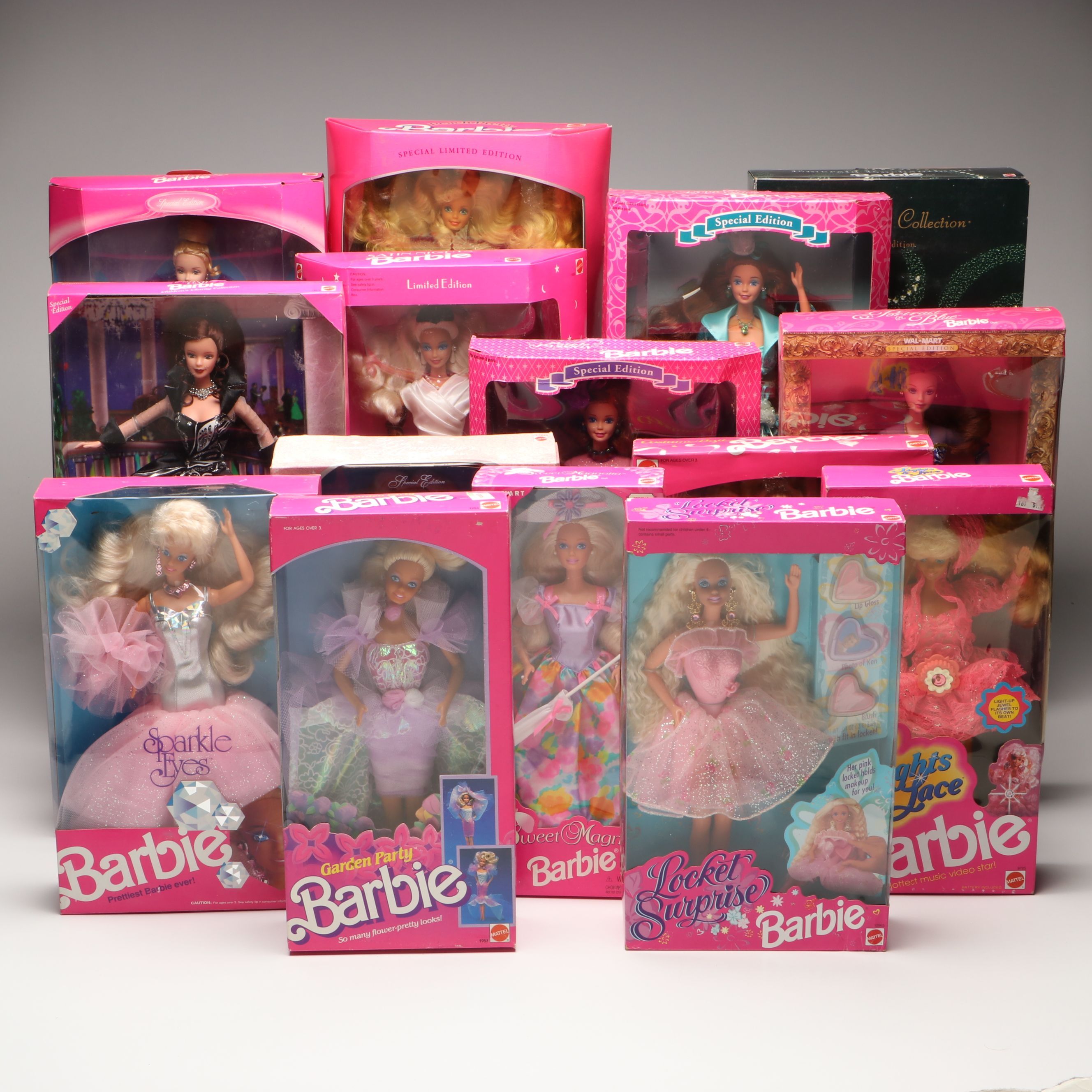 Barbie "Charity Ball," "Satin Nights," "Emerald Enchantment" with More Dolls