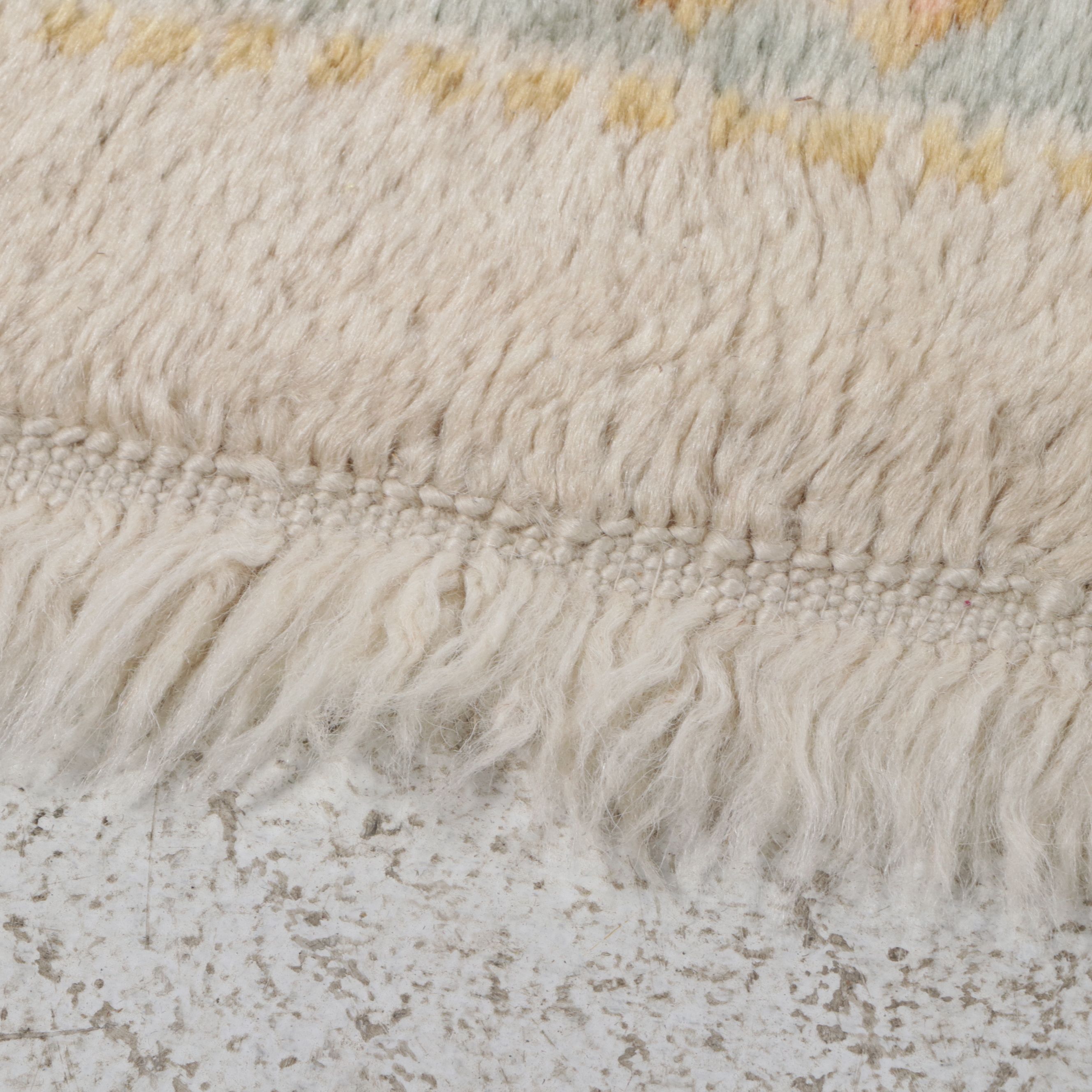 10'5 x 13'9 Hand-Knotted Turkish Oushak Room-Sized Rug