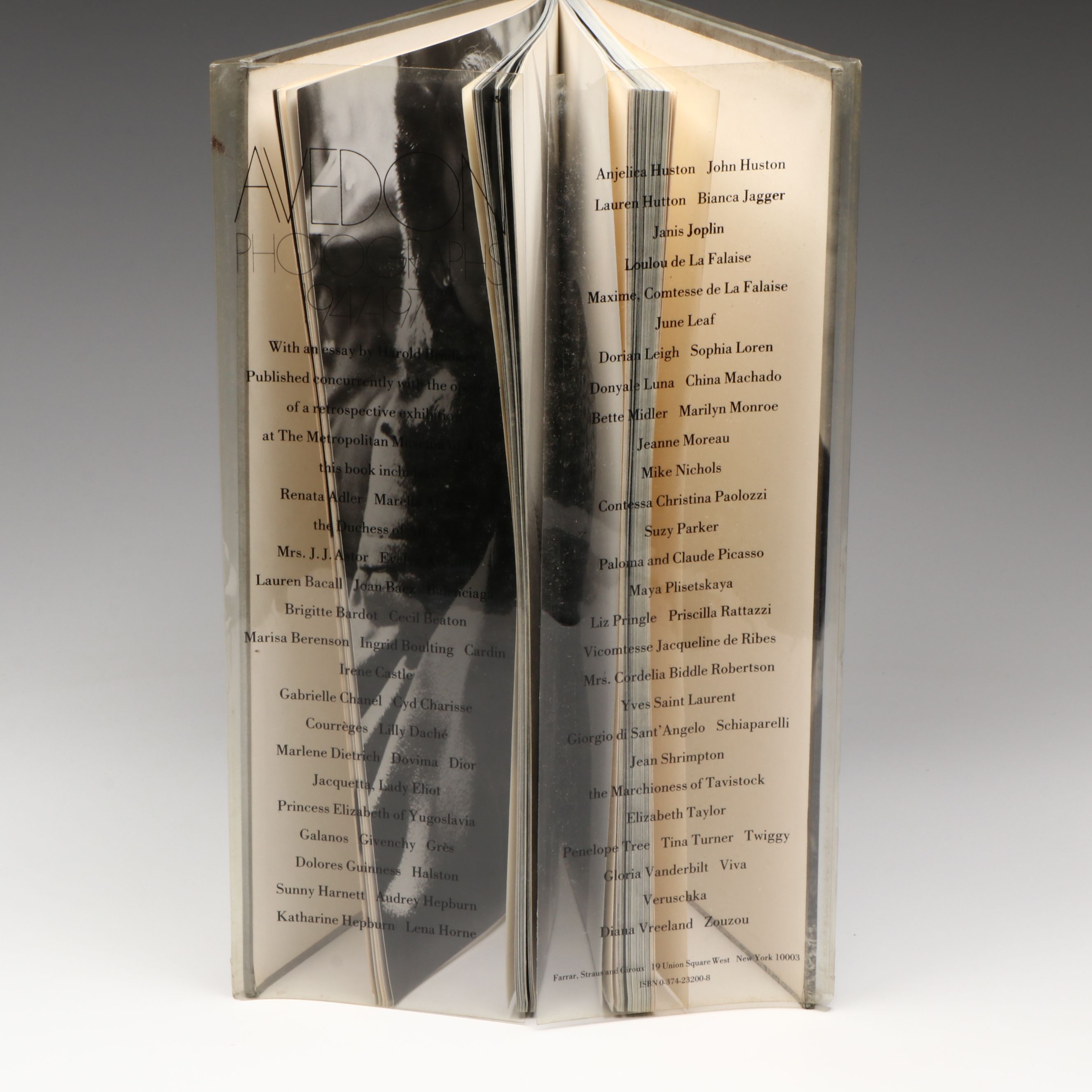 Signed First Edition "Avedon: Photographs, 1947–1977" by Richard Avedon, 1978