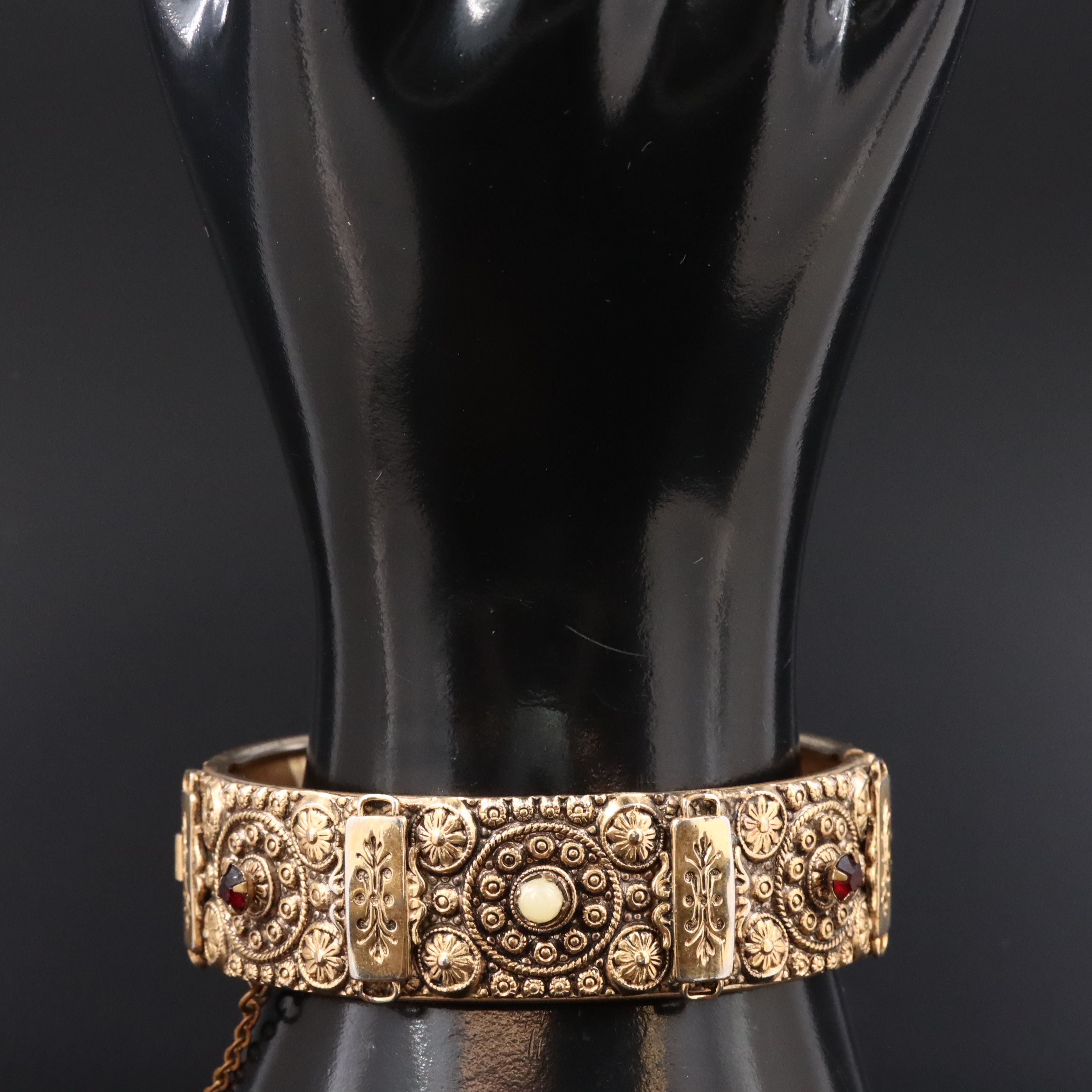 Antique Hinged Bangle Bracelet