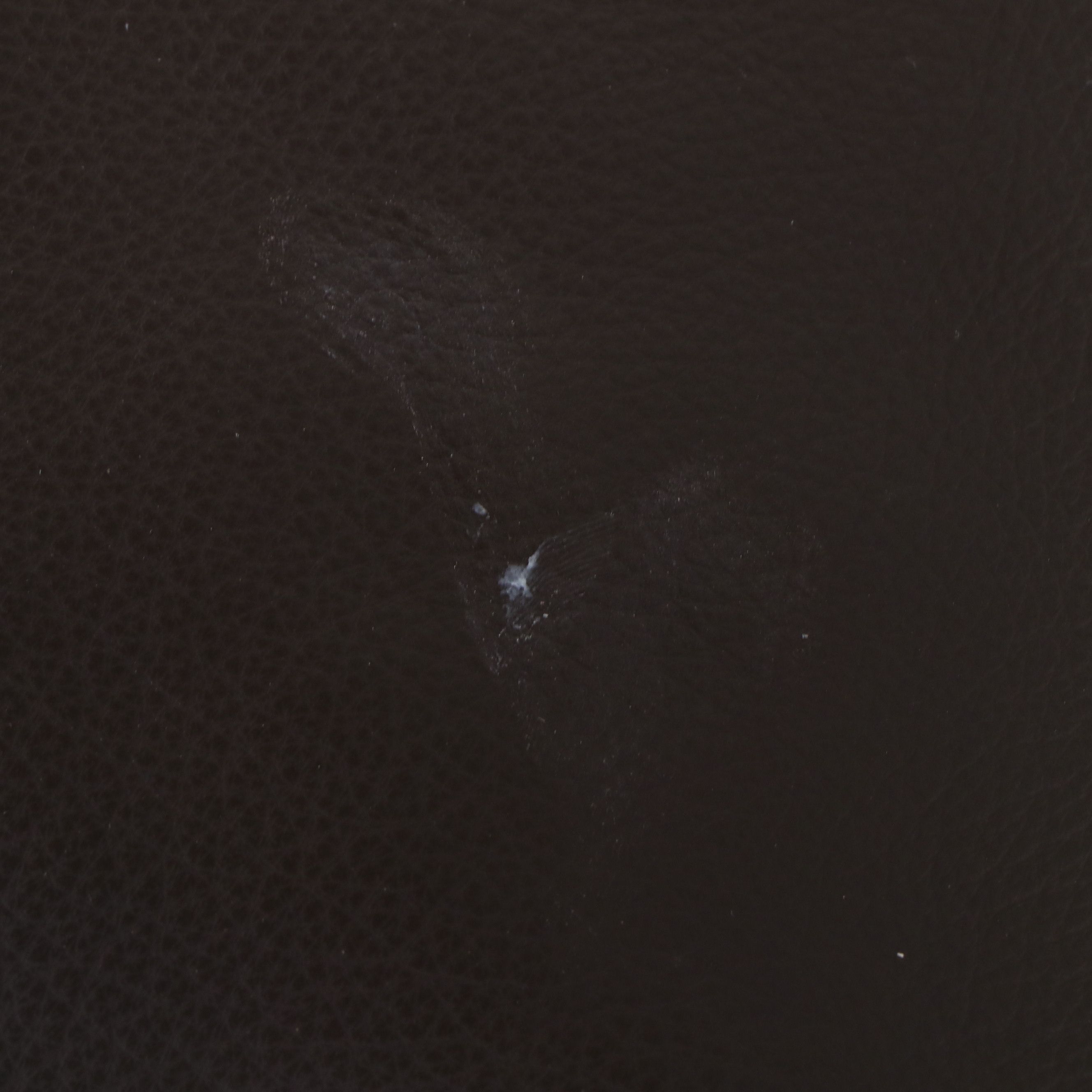 Pair of IKEA Modern Leather Armchairs with Ottoman