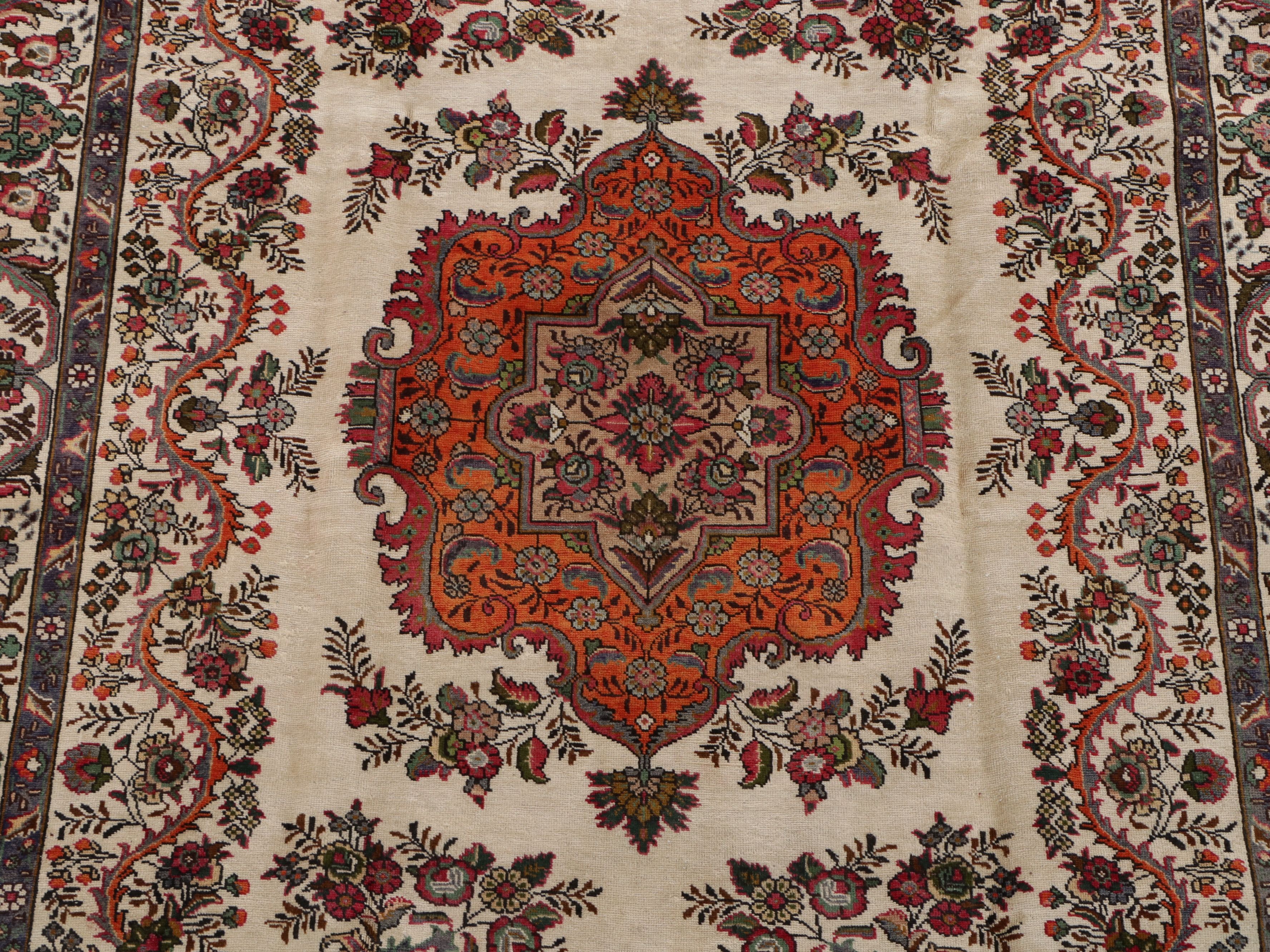 8' x 11'5 Hand-Knotted Persian Tabriz Area Rug