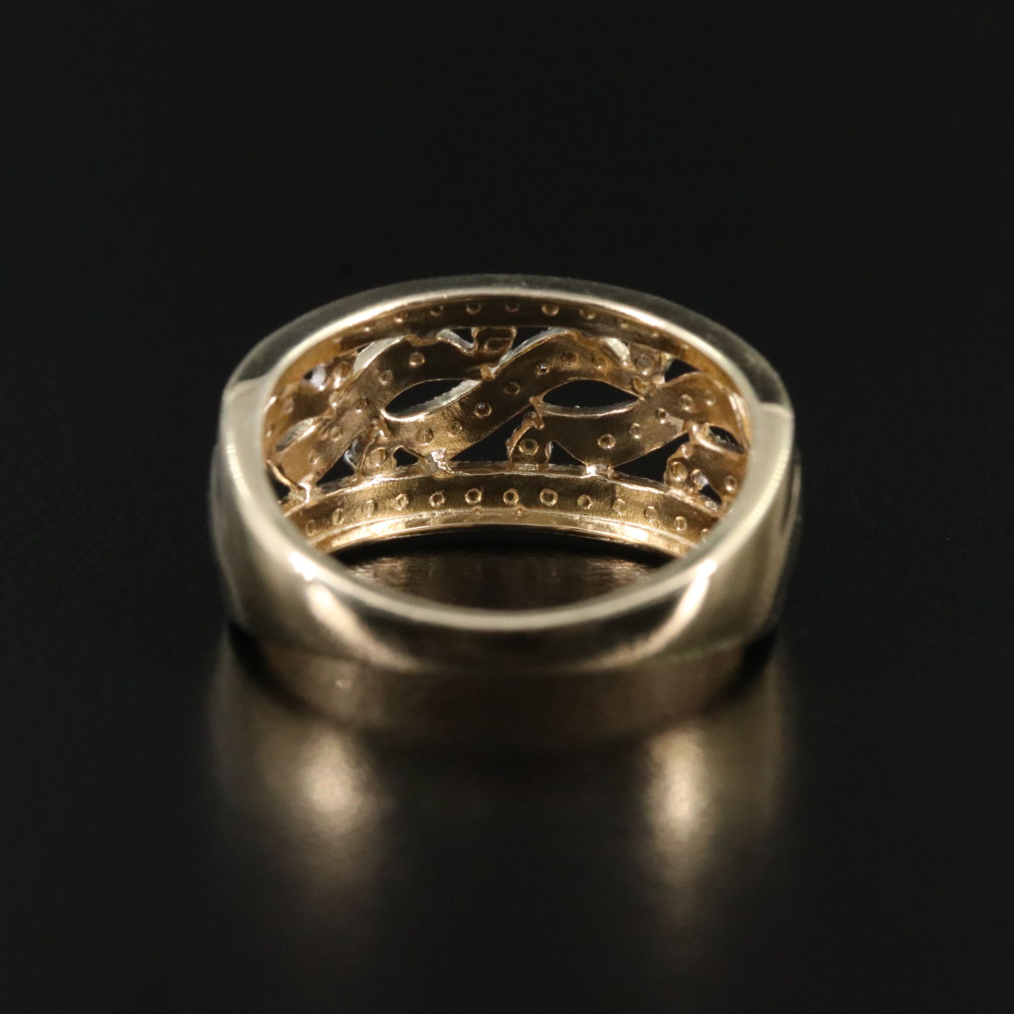 Sterling Ring with Diamond Accents